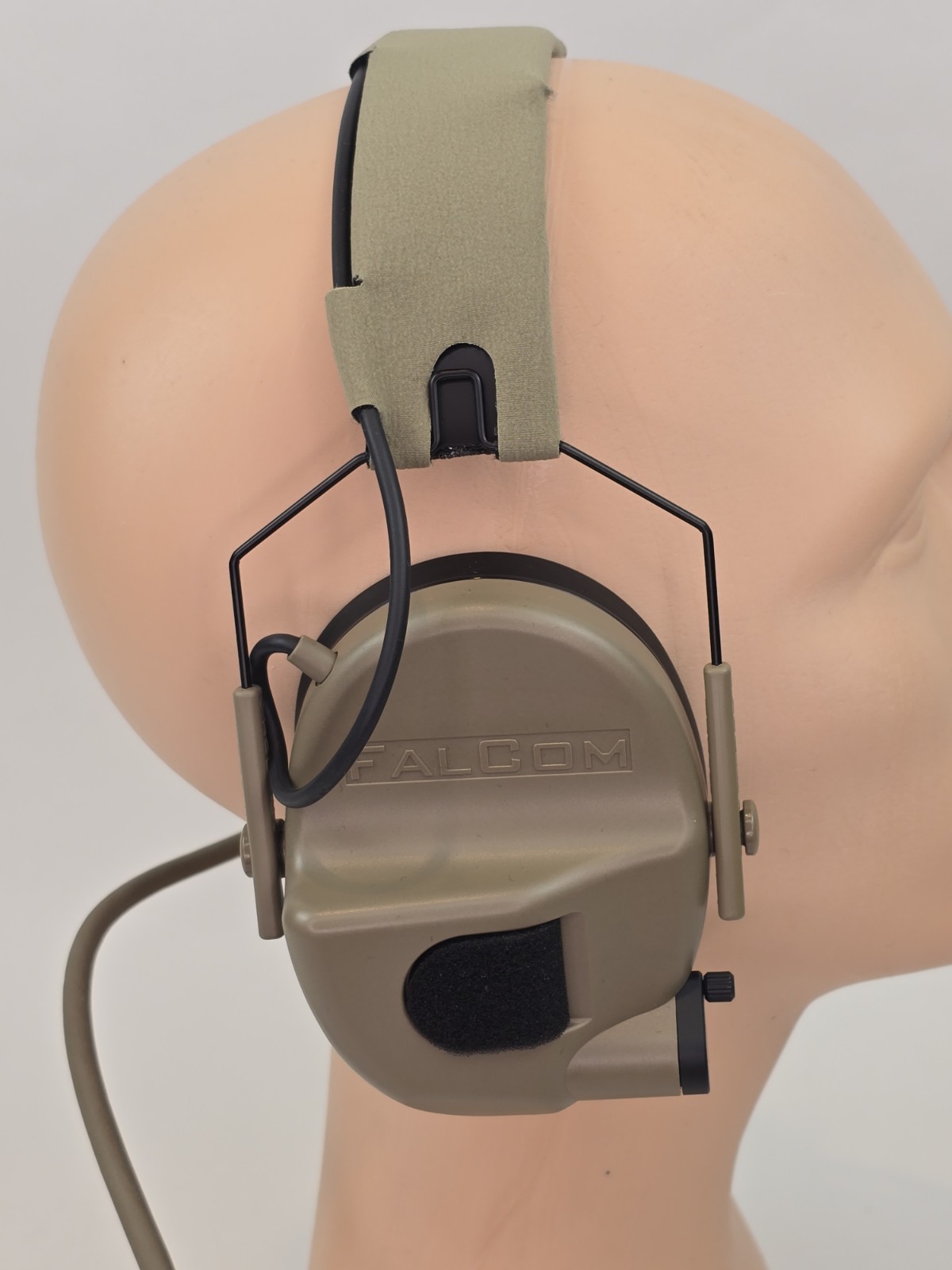 FalCom OTE2000 Over The Ear Headset Tan New In Box