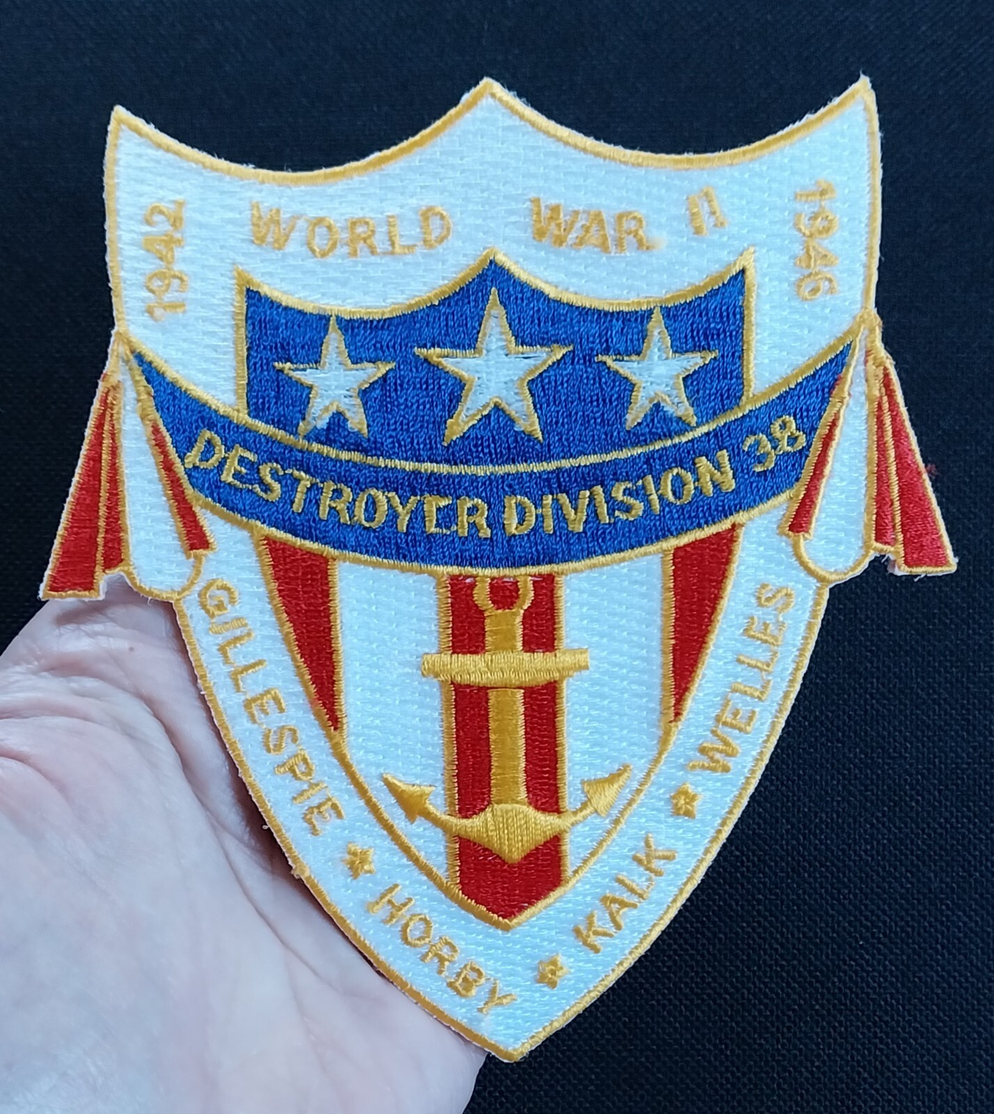 US NAVY ~ WWII DESTROYER DIVISION 38 ~ USN US MILITARY PATCH