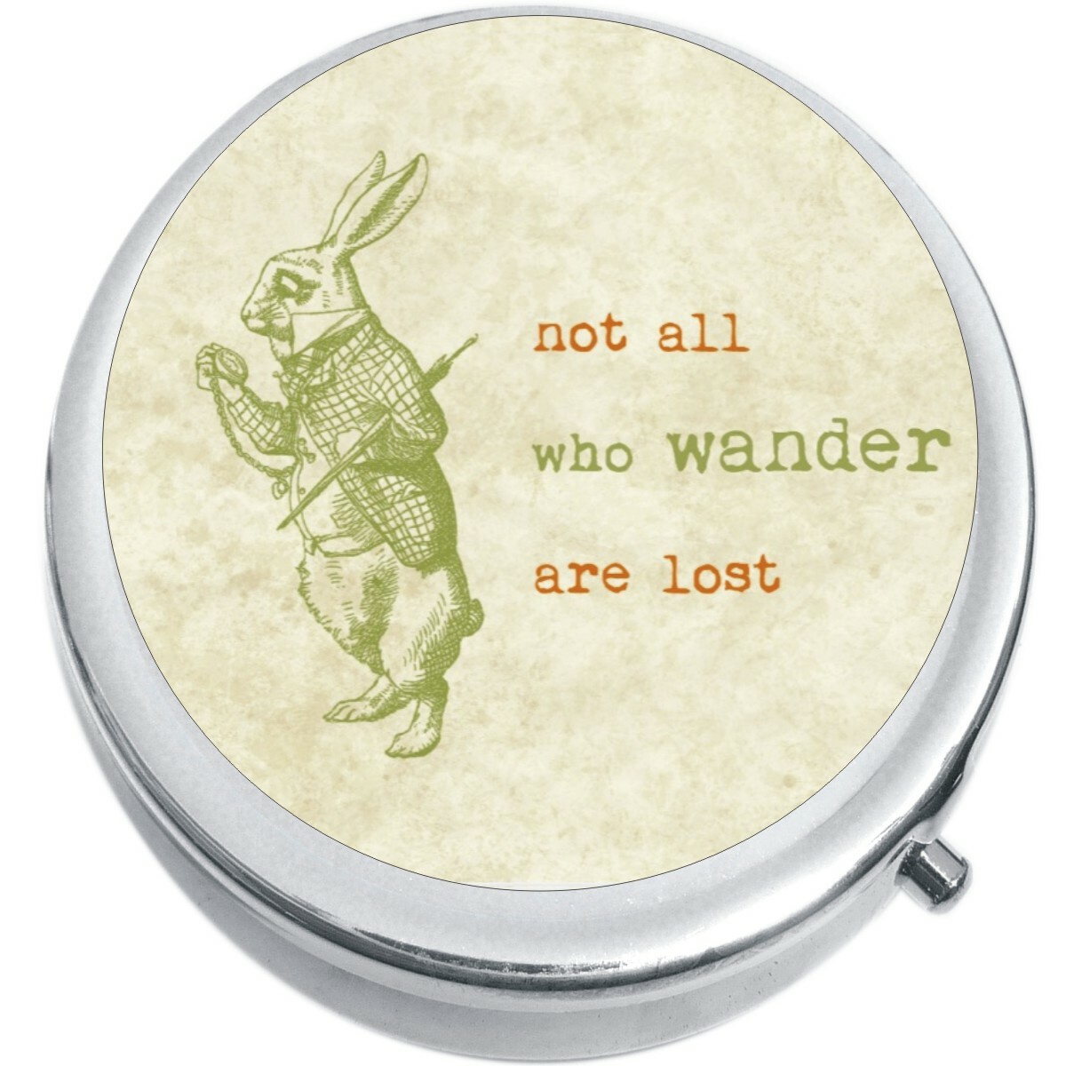 Not All Who Wander Are Lost Rabbit Medicine Pill Box