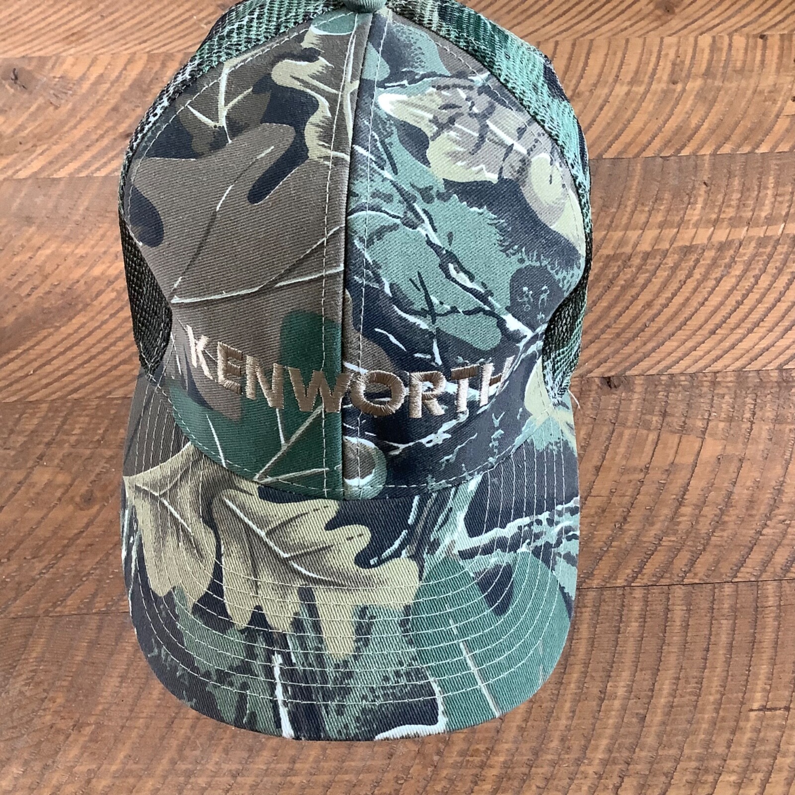 KW Kenworth Trucks Camo Mesh Back Embroidered Hat Snapback