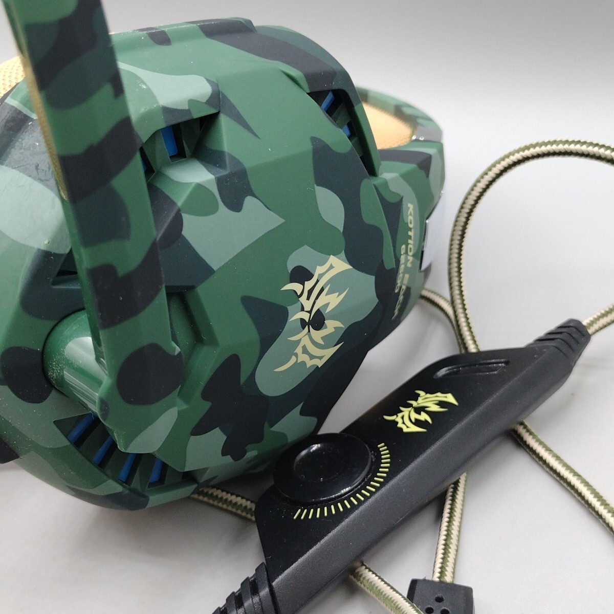Kotion Each Pro Gaming Headset G2600 CAMO LED Mic Wired Untested Free Returns