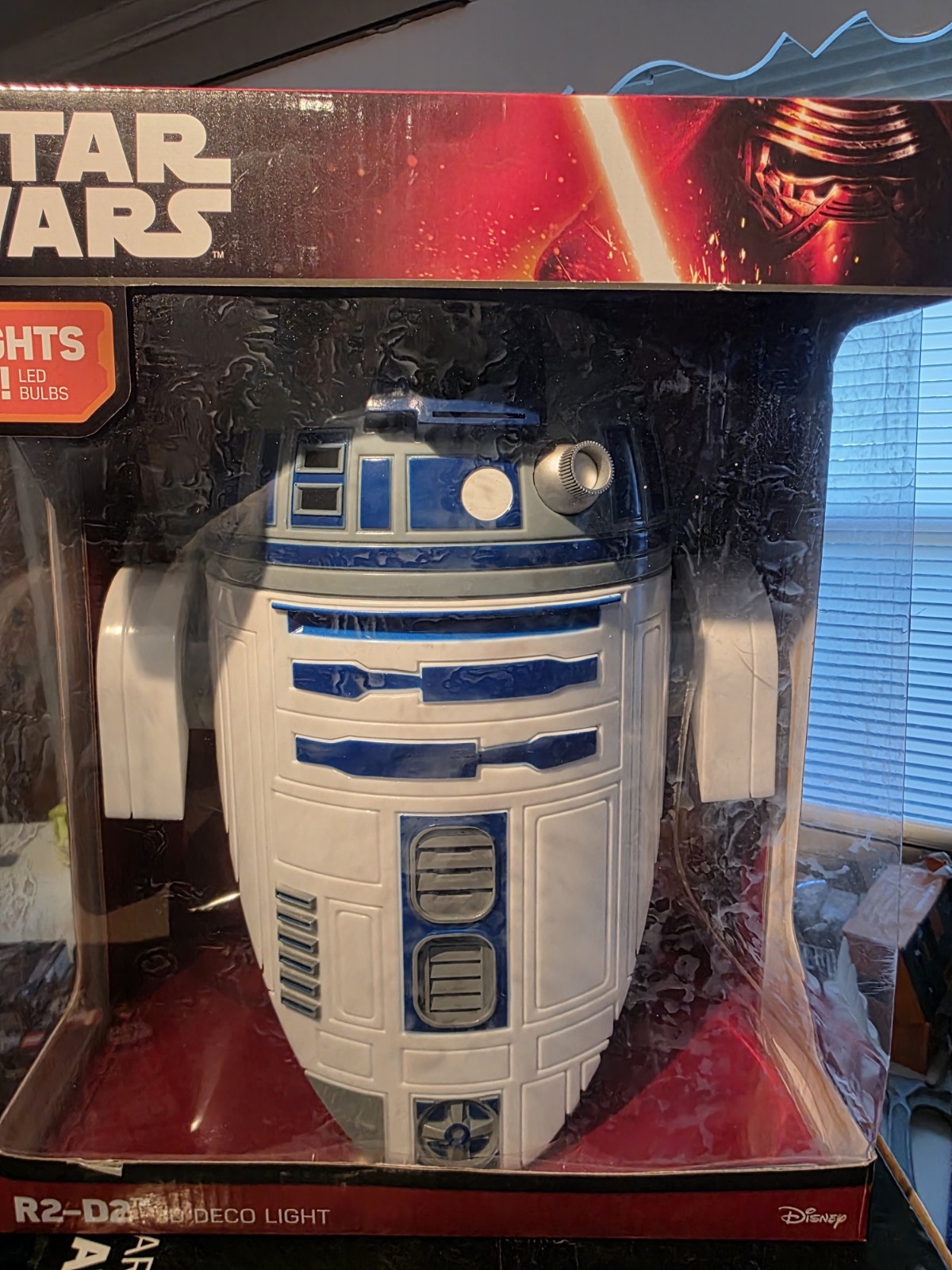 Star Wars R2-D2 3D Deco LED Night Light Battery Powered Wall Mountable