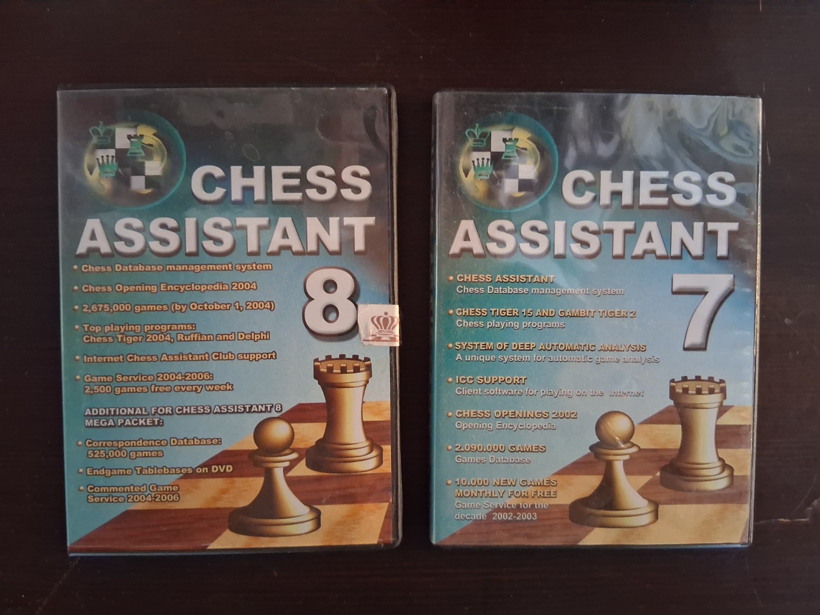 Chess Assistant 7 & 8 Mega Packet PC CD-ROM Lot Database Management Convekta