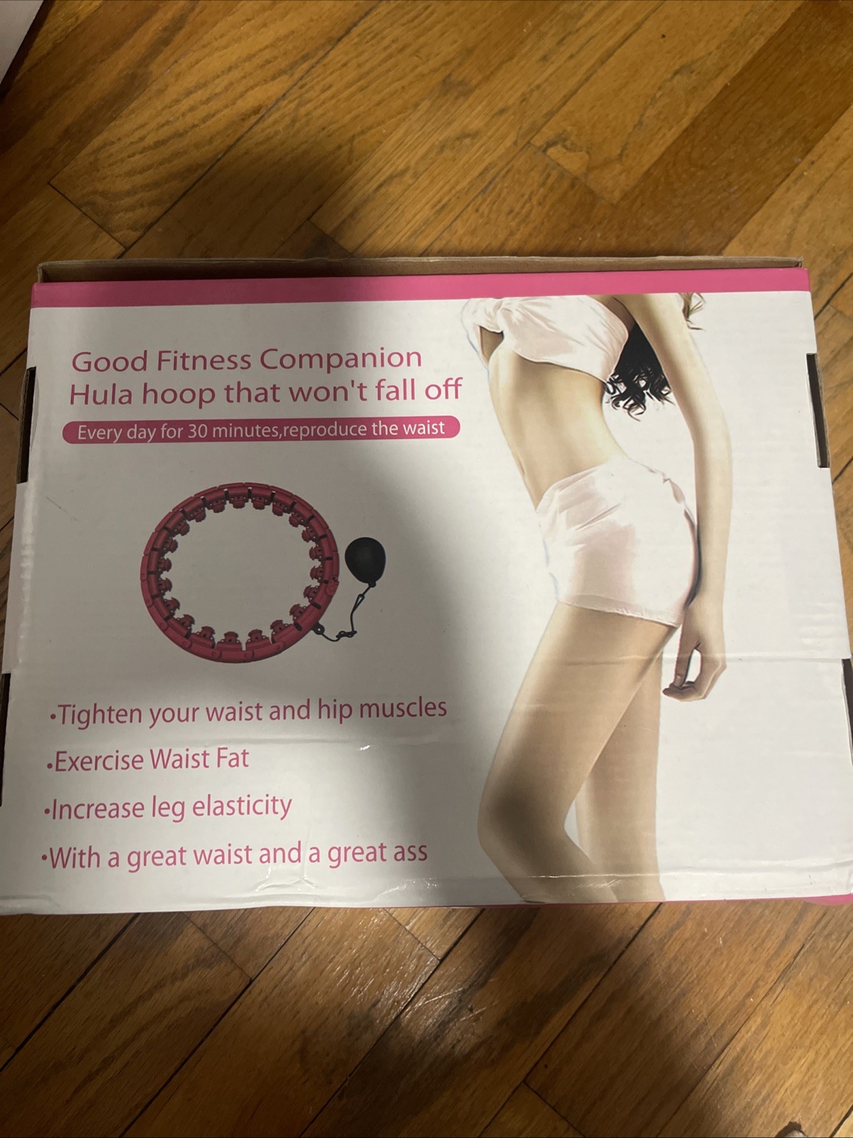 Good Fitness Hula Hoop Weighted Pink All There