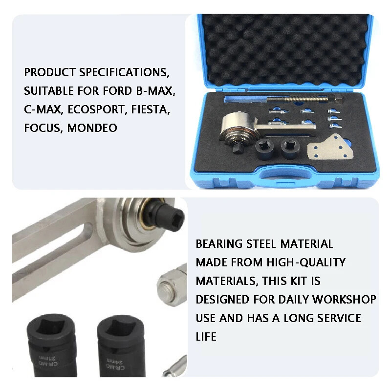 Engine Torque Multiplier Kit Crankshaft Belt Auto Repair Combination Tool Set