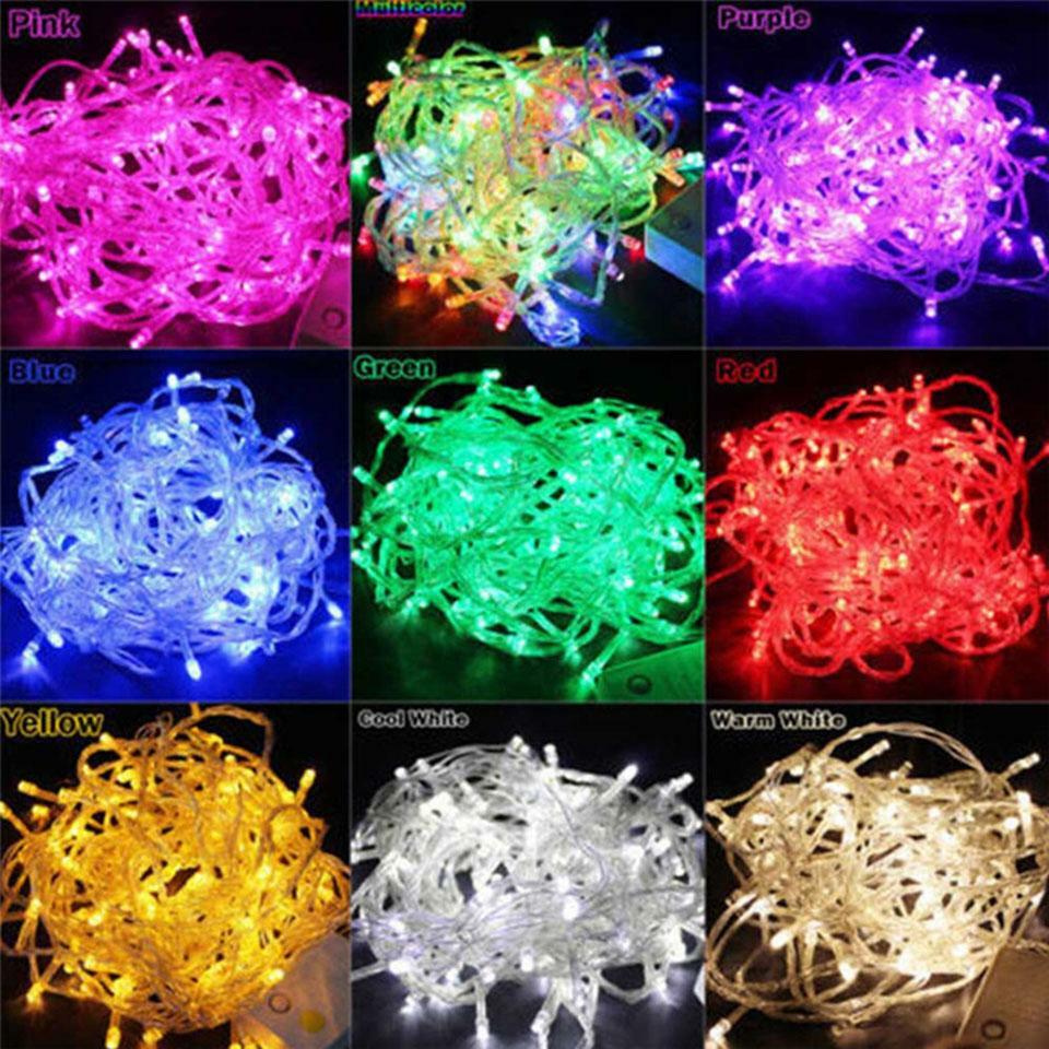 CONNECTABLE 100 LED 25FT USA WALL PLUG STRING FAIRY lights wedding holiday xmas
