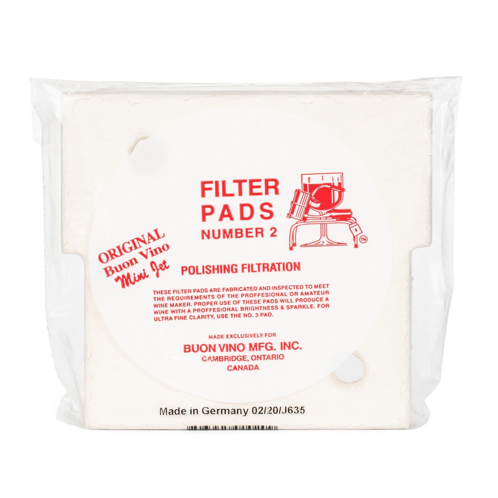 Buon Vino Mini Jet Wine Filters 3-Pack! #1 #2 #3 Machine Filter Filtering Filter
