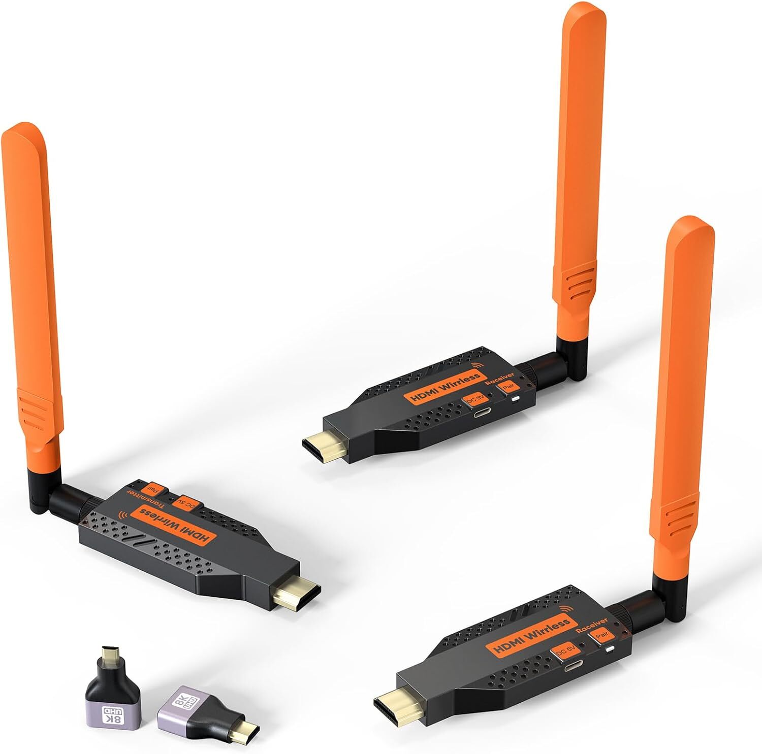 150m Wireless HDMI Extender 1 PC To 2 TV Display Video Transmitter & 2 Receiver