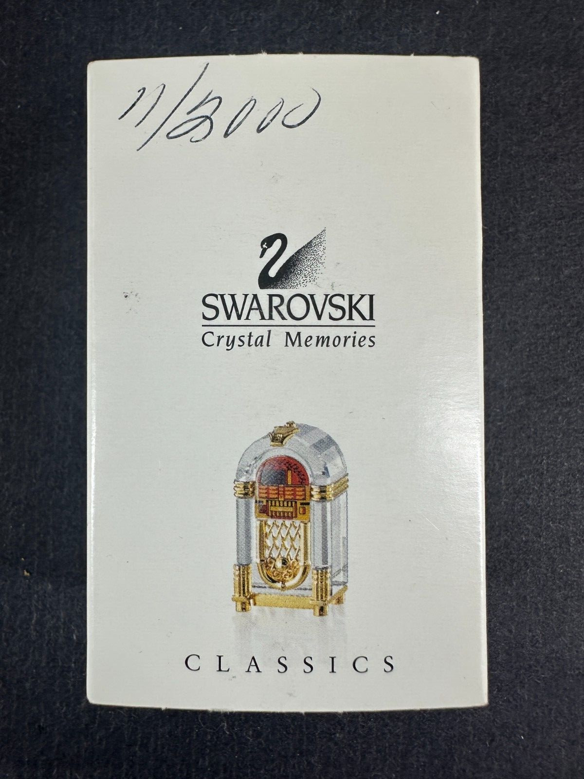 Swarovski Crystal Memories Classics Juke Box Miniature Diner COA Box 243444