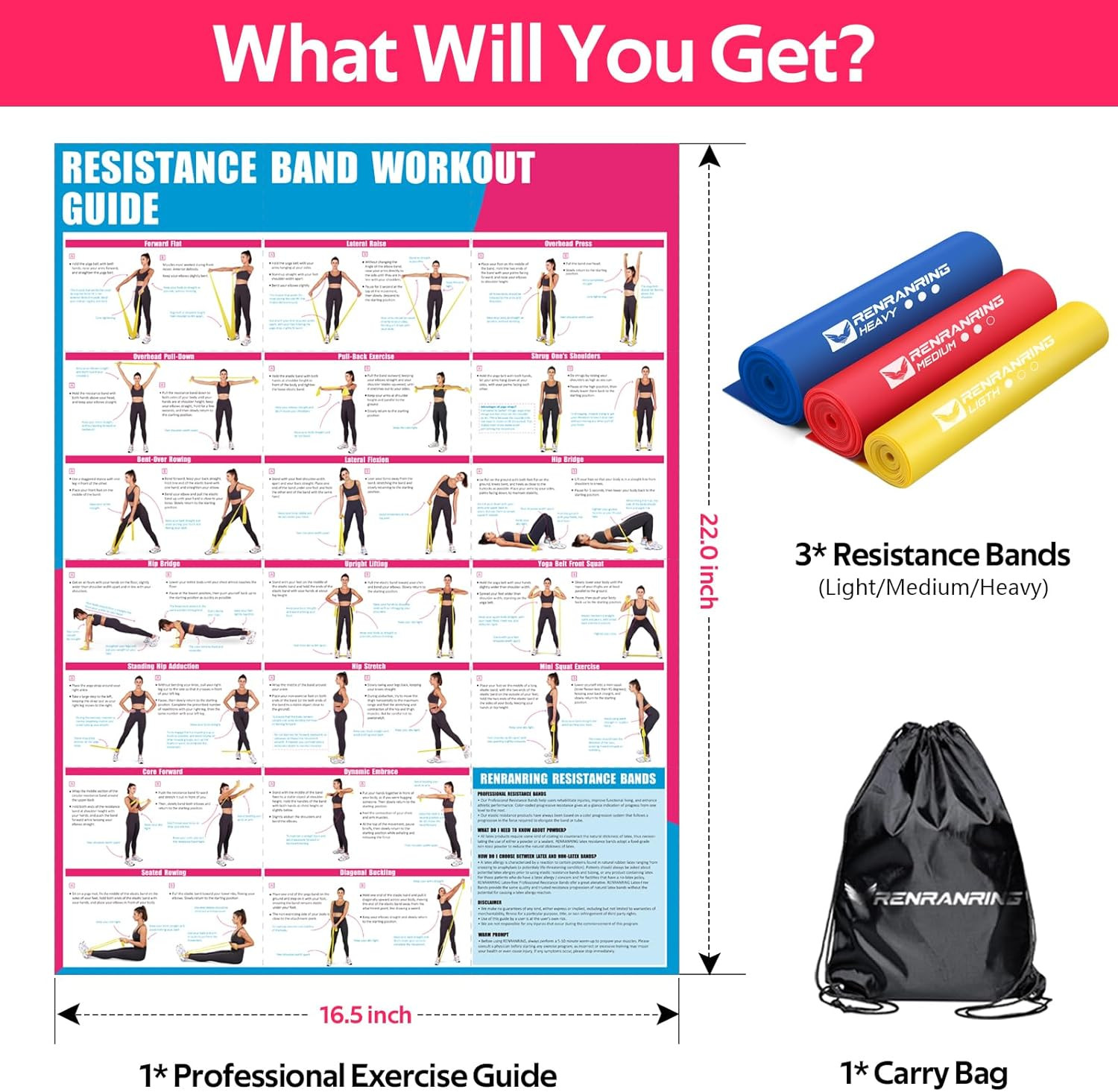 Resistance Bands for Working Out, Exercise Bands for Physical Therapy, Stretch,