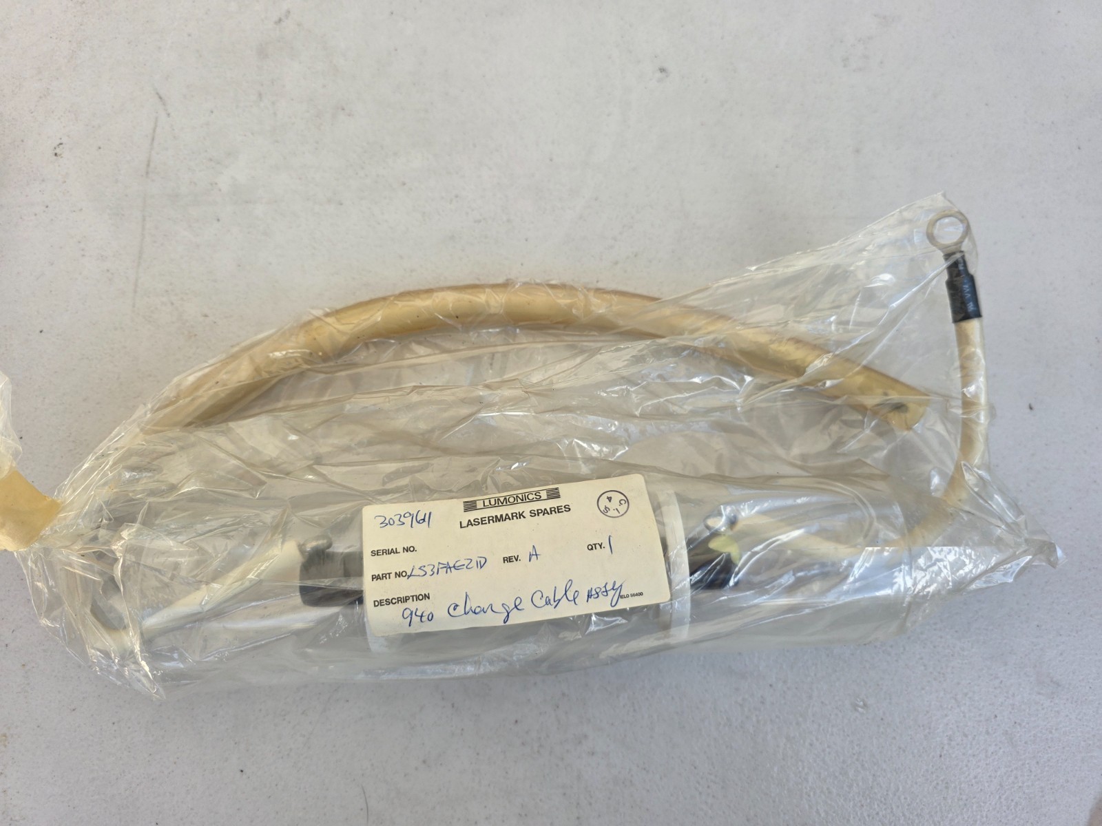 Lumonics Lasermark Spares LS3FAE21D 940 Charge Cable Assembly