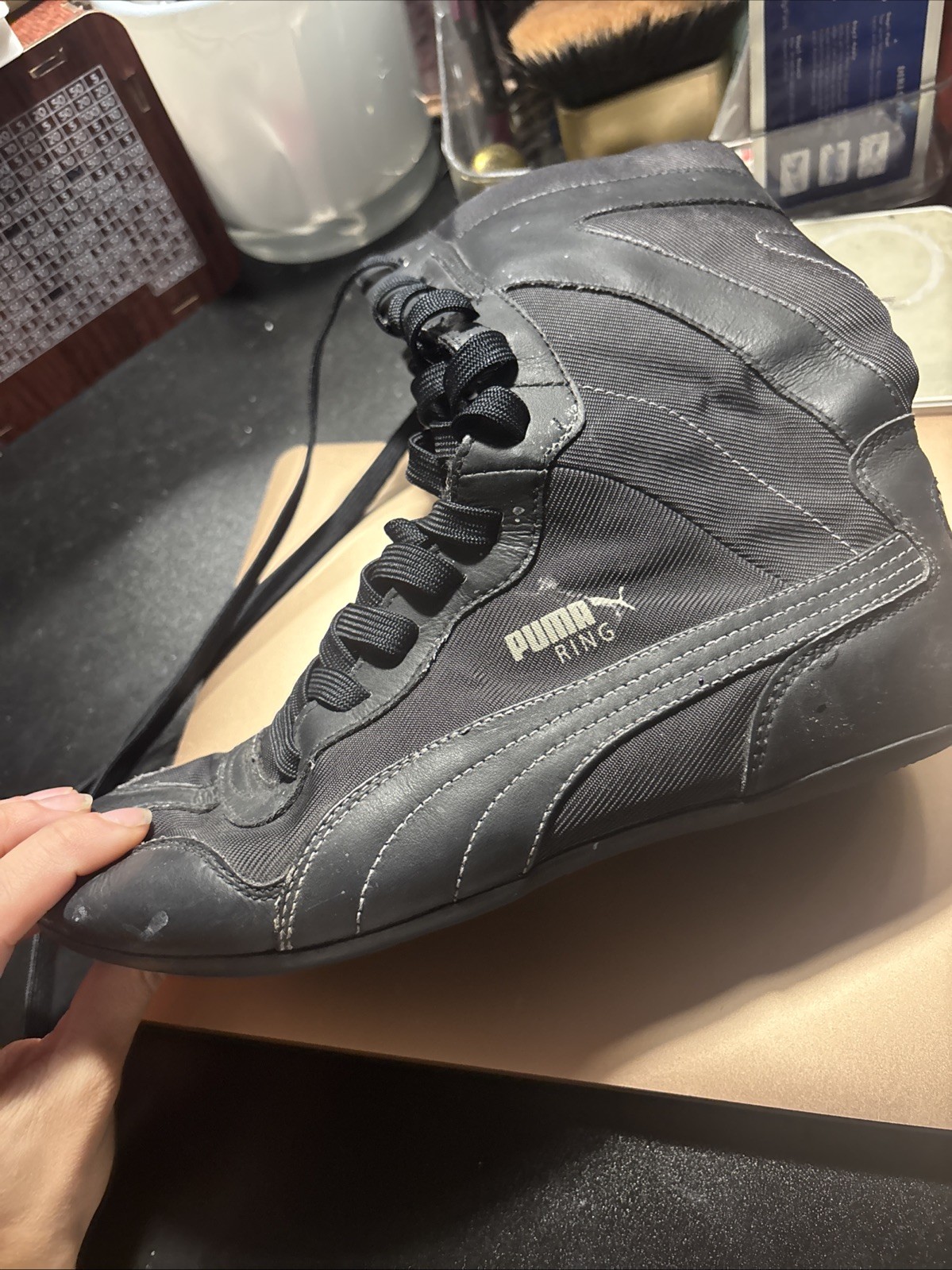 PUMA Long Boots Eskiva High Boxing Shoes 2000s Y2K Style Women's Footwear US7.5