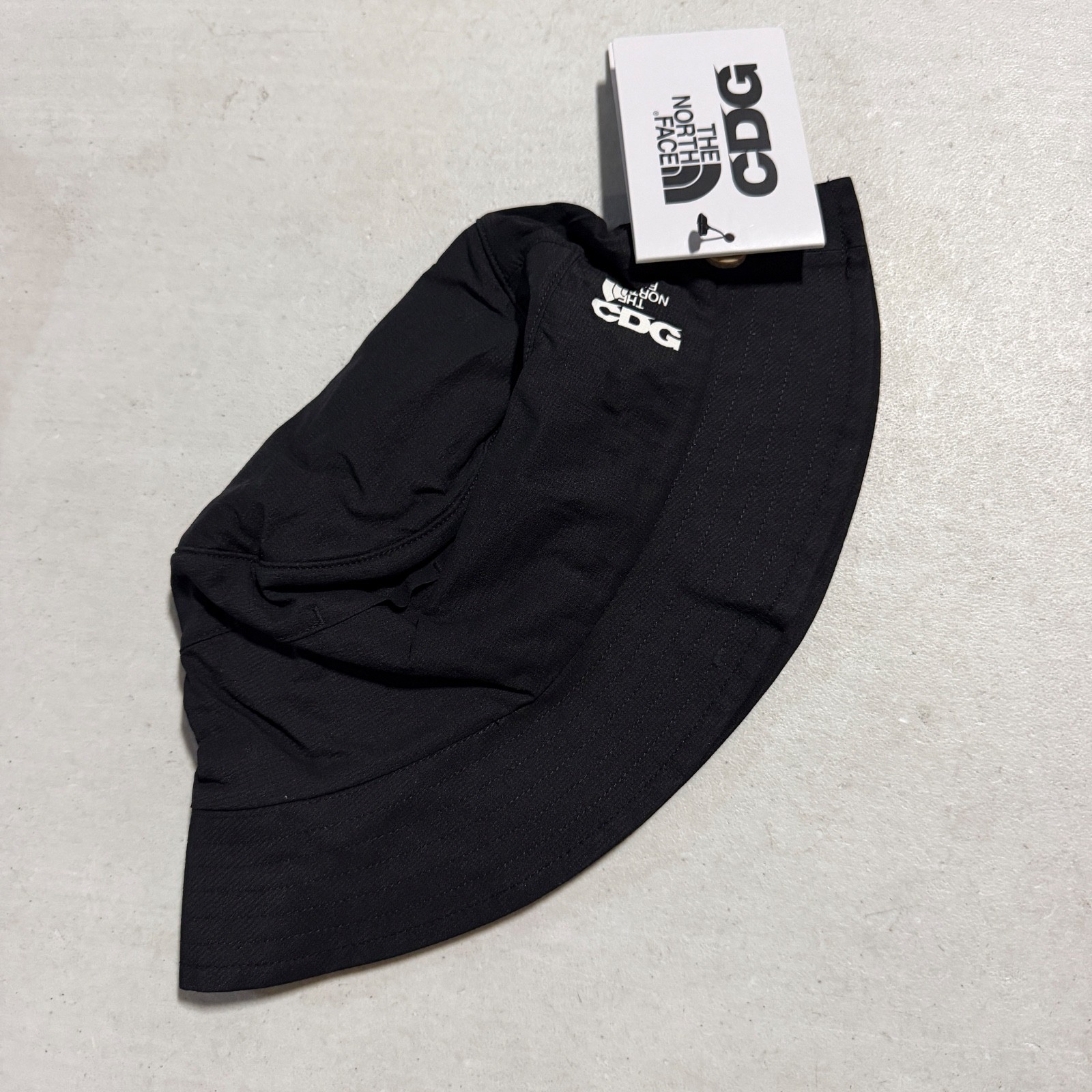 The North Face X CDG NF0A8AH2JK3 Packable Ripstop Bucket Hat BLACK L/XL