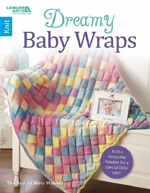 Knit Pattern Book DREAMY BABY WRAPS ~ 9 Blankets / Afghans by Mary Maxim