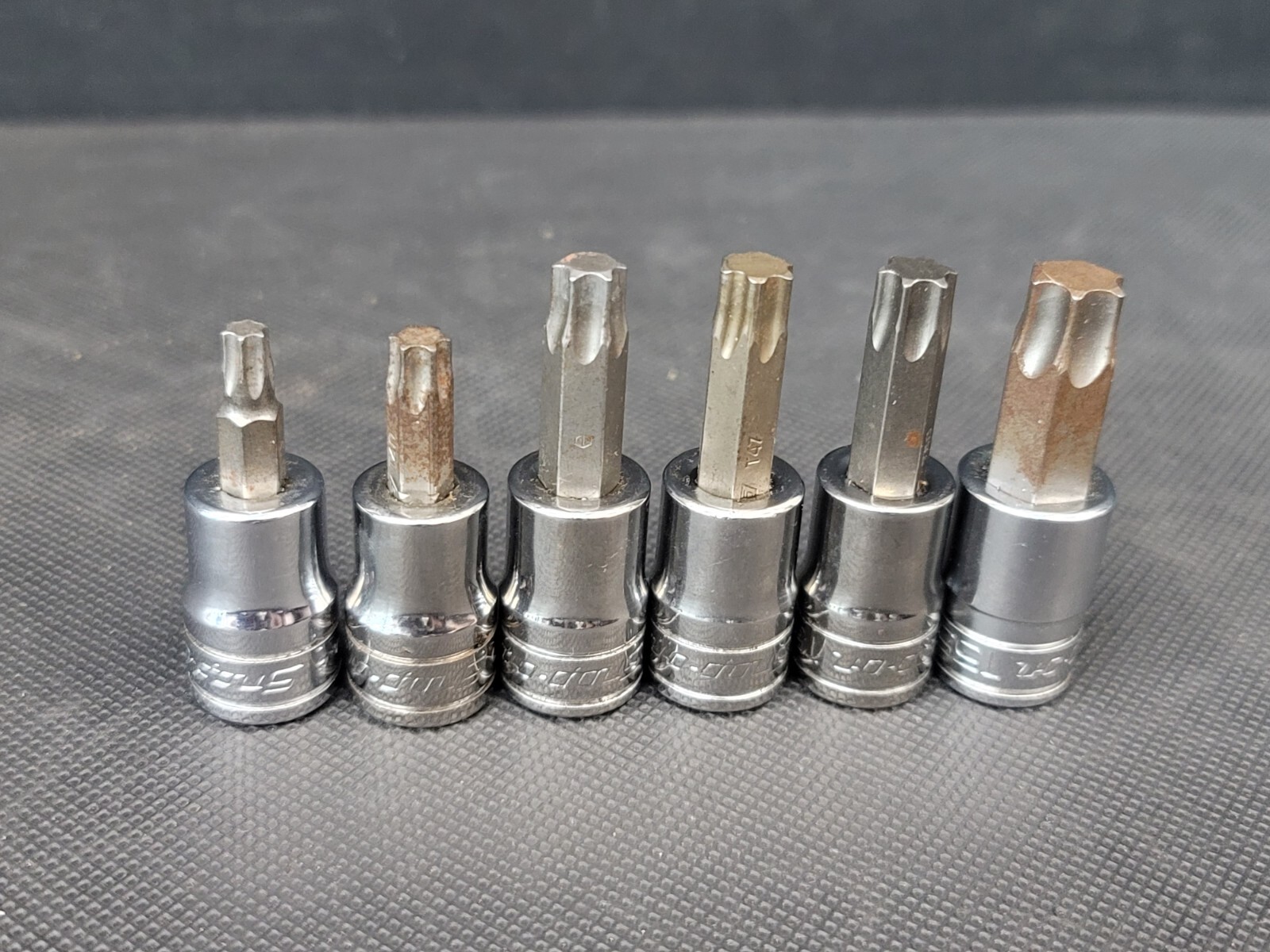 SNAP ON TOOLS 3/8 Drive TORX 6 PC Socket Set 27 40 45 47 50 55