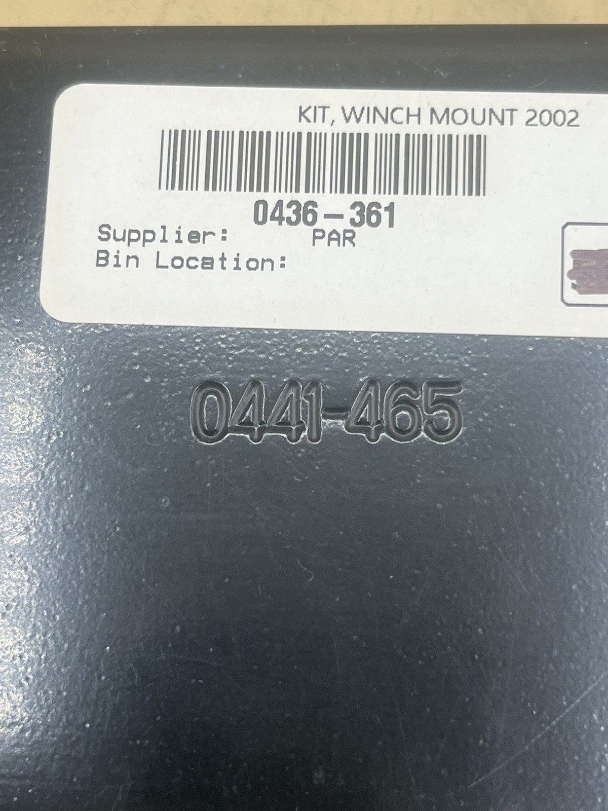 NOS- Arctic Cat Winch Mount Plate 0441-465