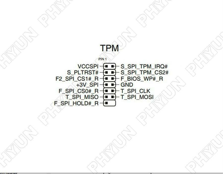 TPM 2.0 Security Module Trusted Platform For ASUS SPI 14PIN Mainboard Windows 11