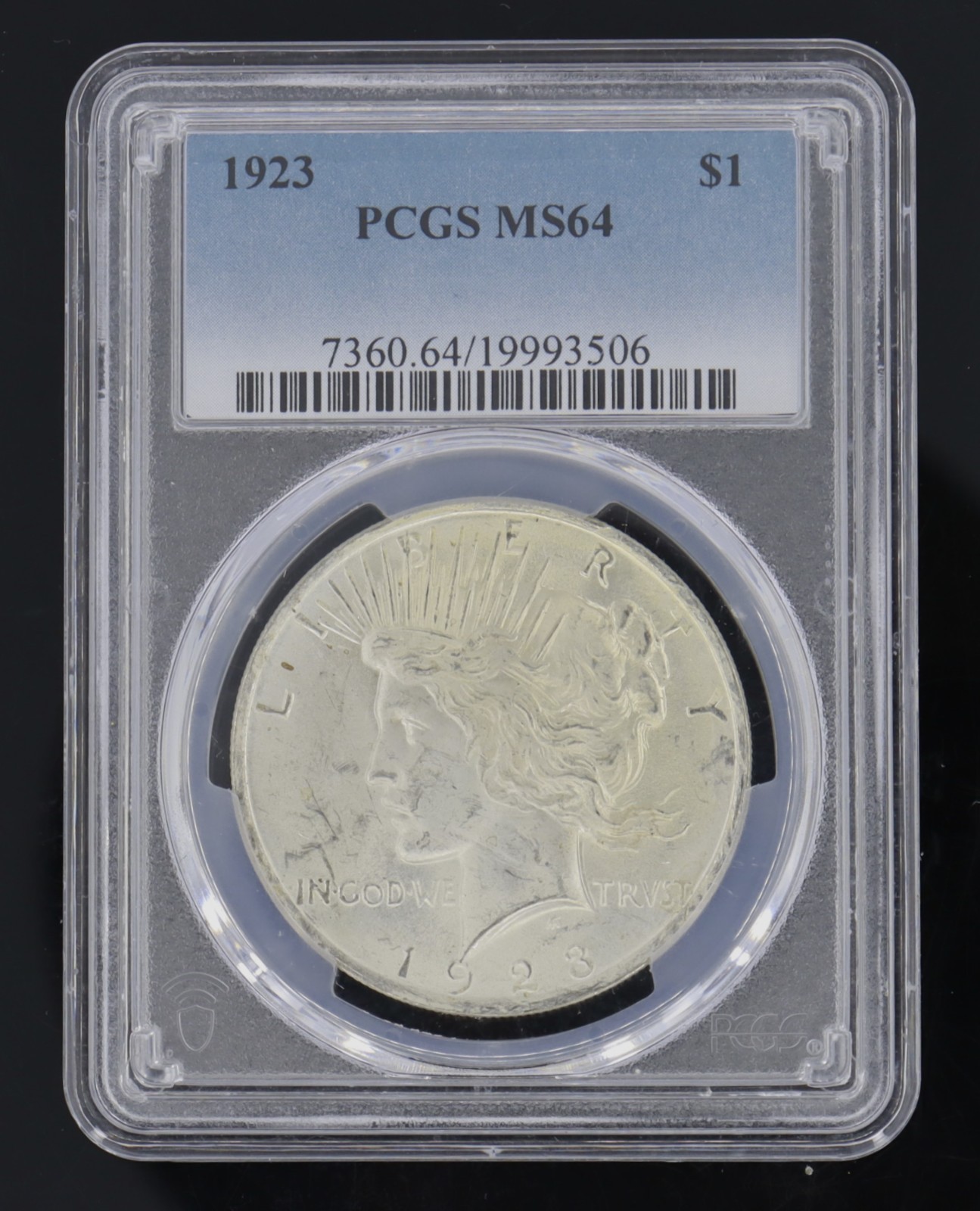 1923 Peace Dollar PCGS MS64