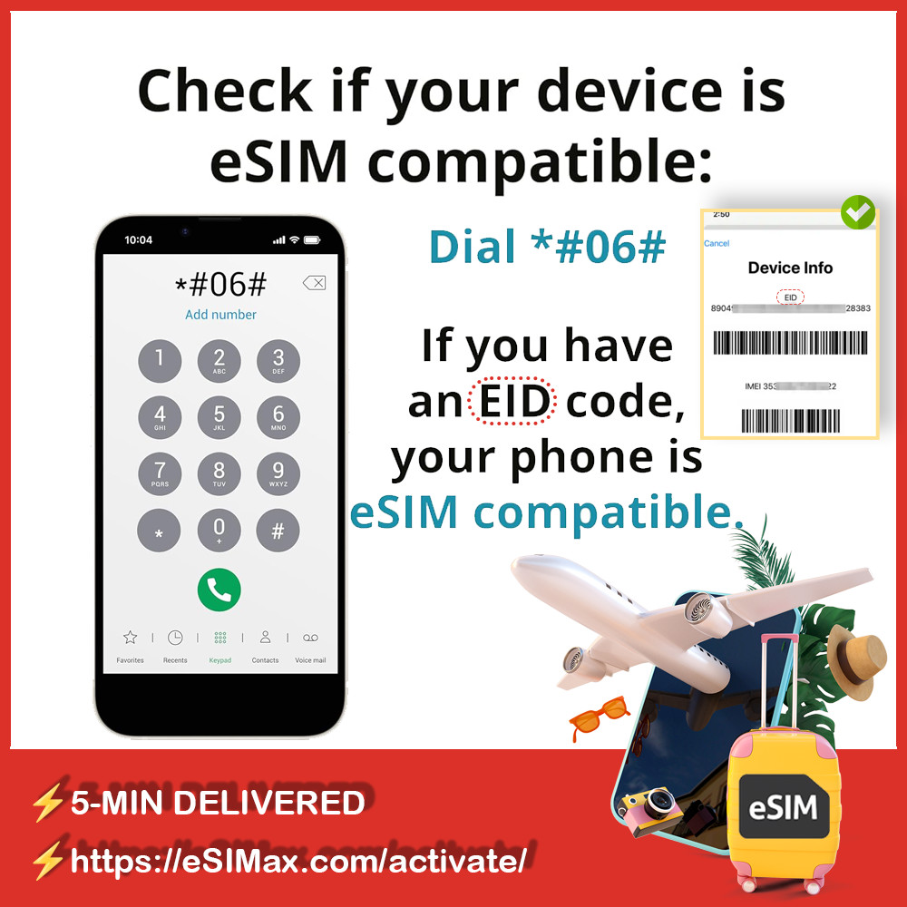 [eSIM] Algeria eSIM Data Travel trip esim card eSIM Data Roaming Argelia eSIM 🛜