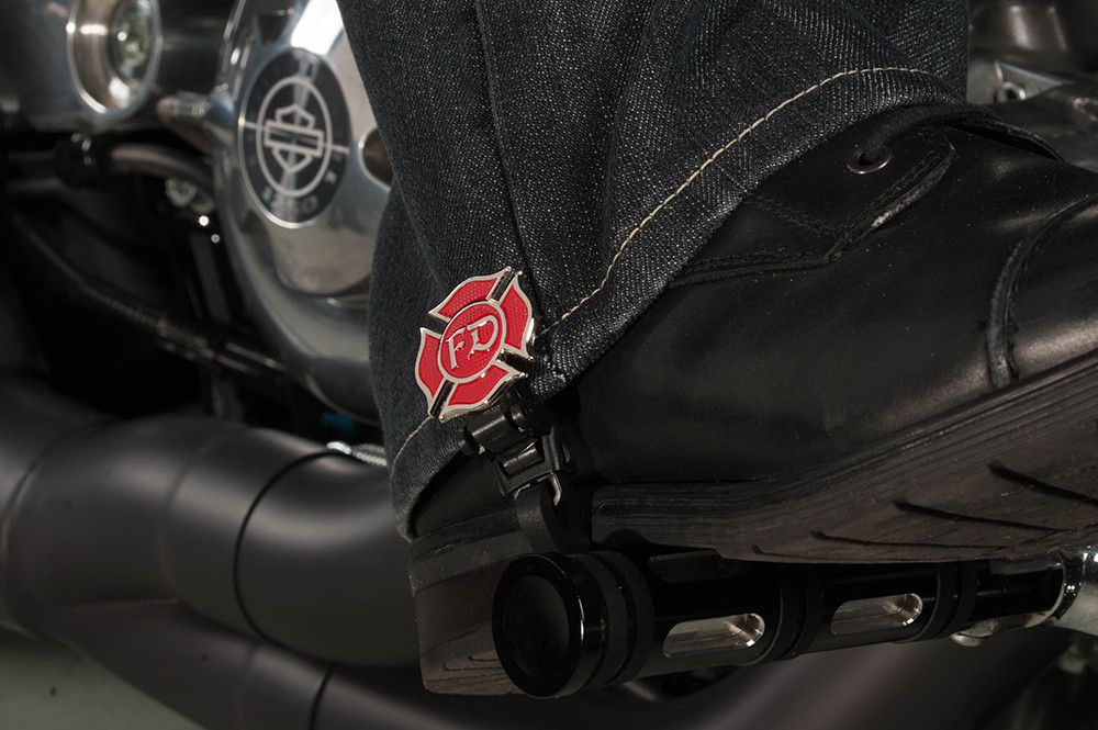 4" Fire Department Biker Boot Straps
