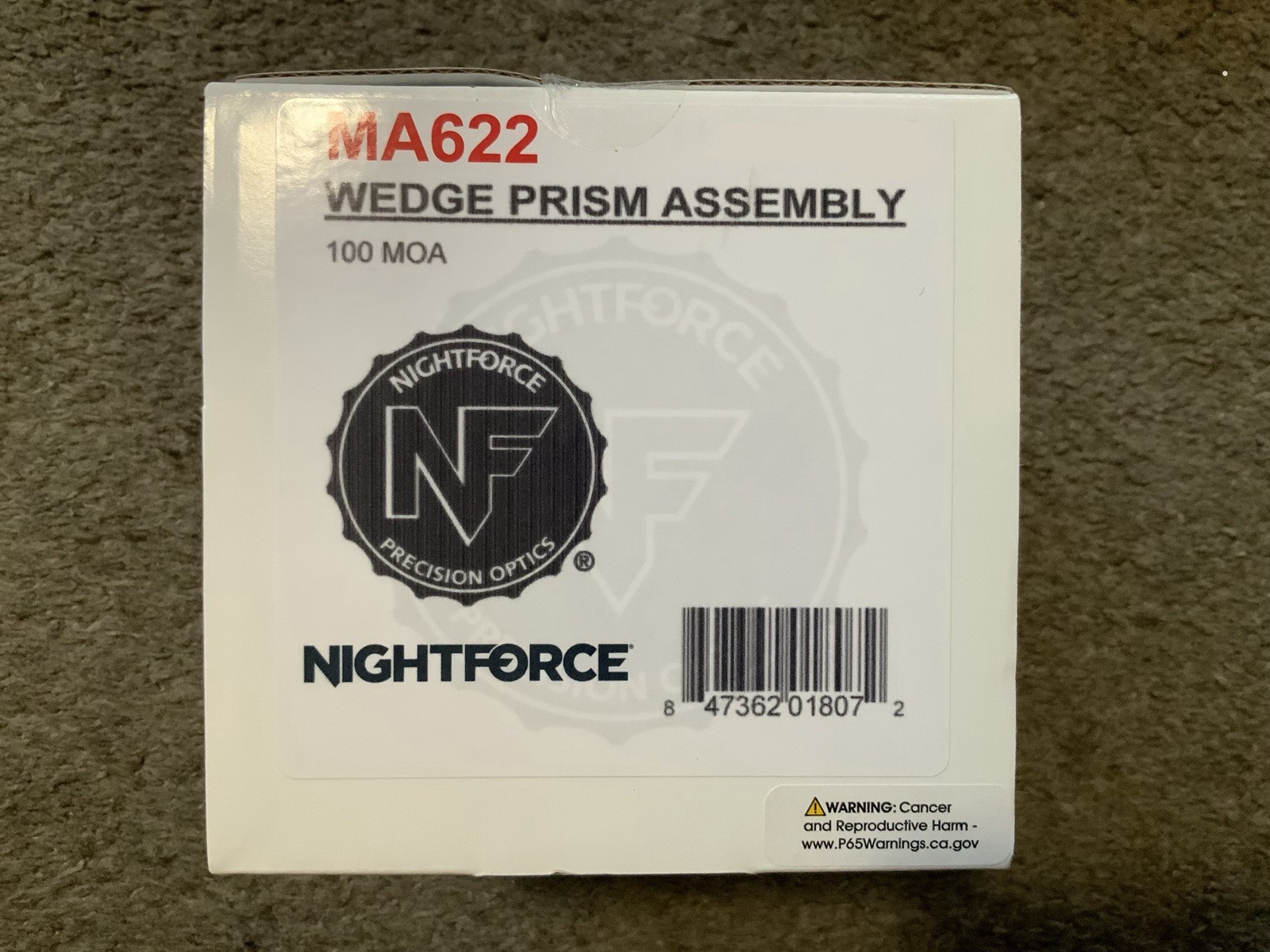 Nightforce Wedge Prism Assembly - 100 MOA/29 MRAD Additional Elevation A541