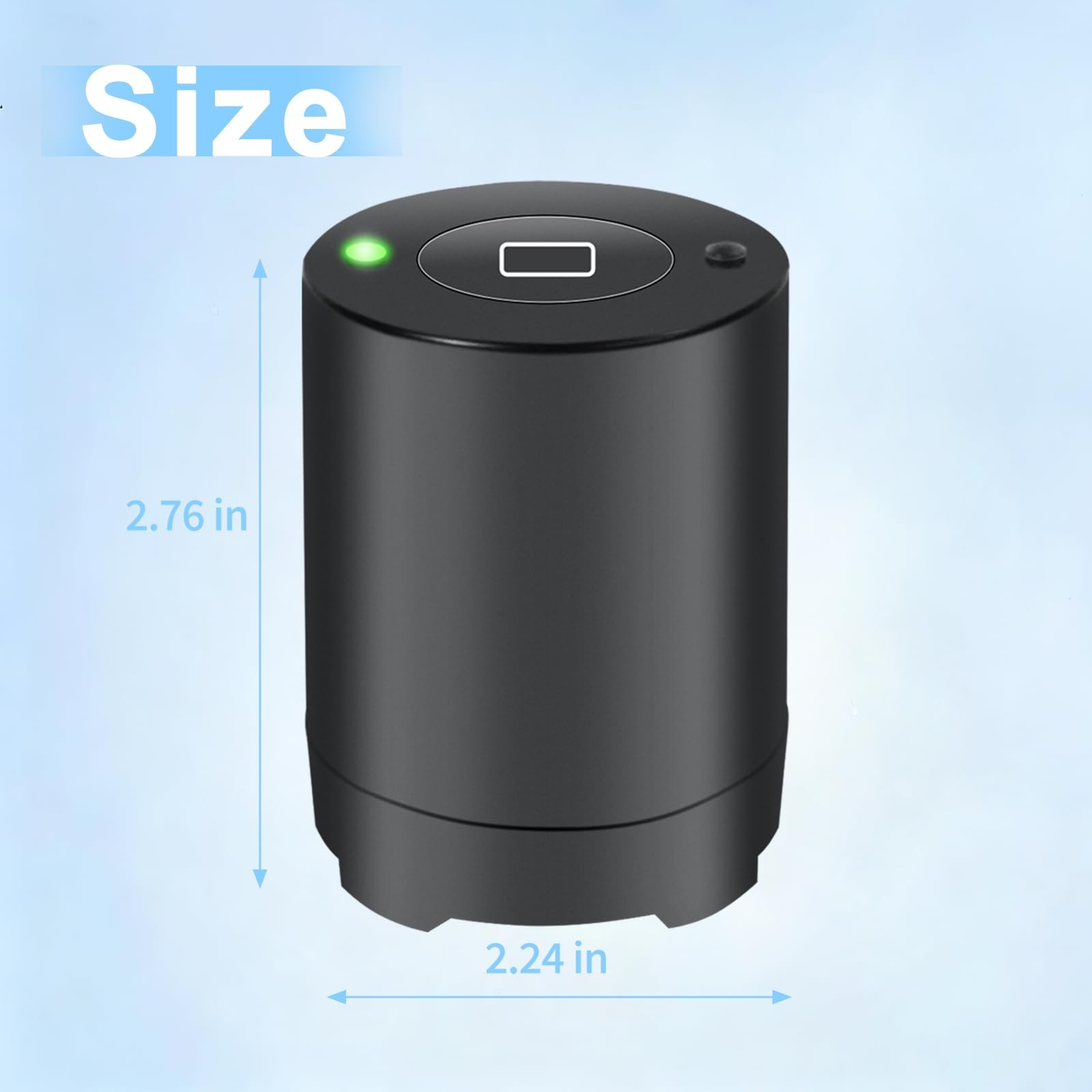 Bluetooth Radon Detector for Home, High-Precision Sensor, Real-Time black
