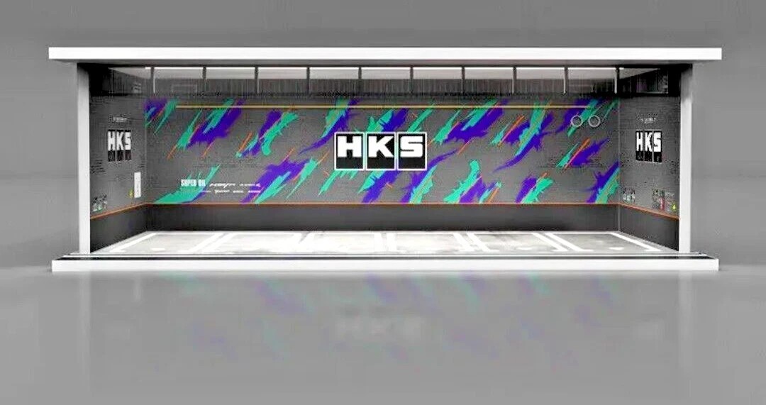 Hot-Wheels Garage Model Display with Lighting - 1:64 Scale