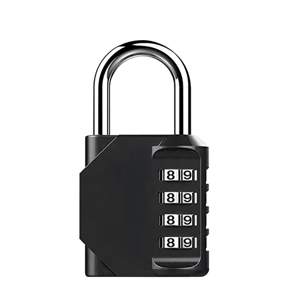 1pc Combination Lock Resettable 4 Digit Padlock Waterproof Heavy Duty Padlock