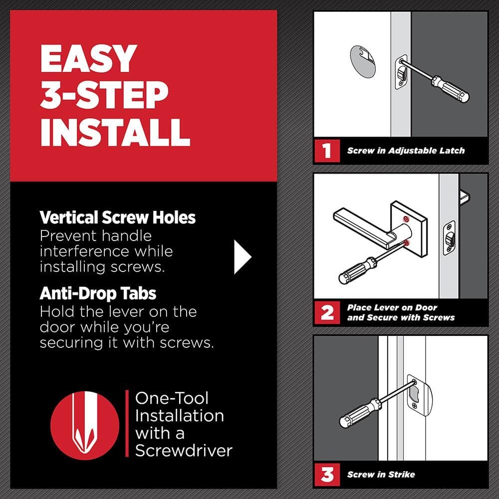 Kwikset Perth Keyed Entry Handle & Deadbolt Combo Pack