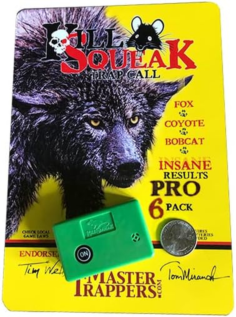 Kill Squeak Trap Bait Digital Caller - Battery Powered Predator Attractor - 6 Pa