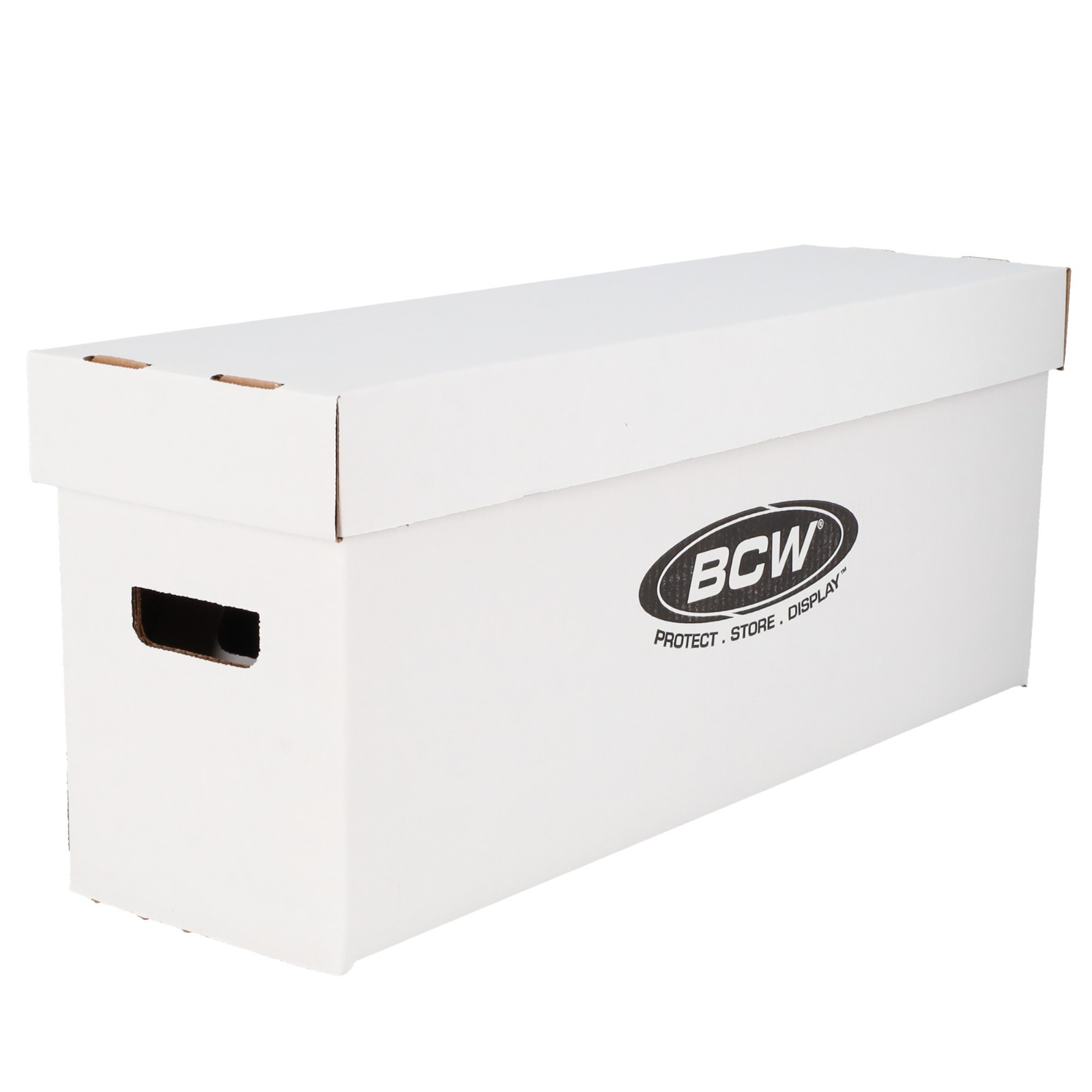 5 Long Comic Book Cardboard Storage Boxes Hold 250-300 Current /Silver + Divider