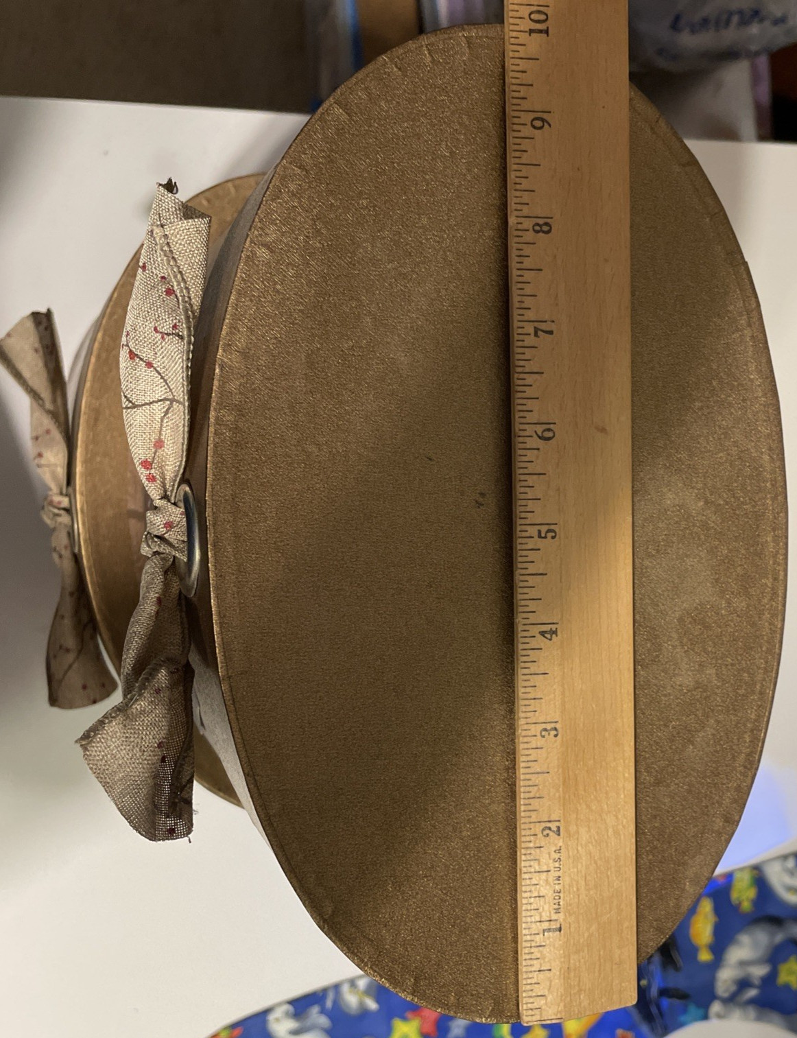 Three Oval Storage Boxes 11" 10" 9" Stackable