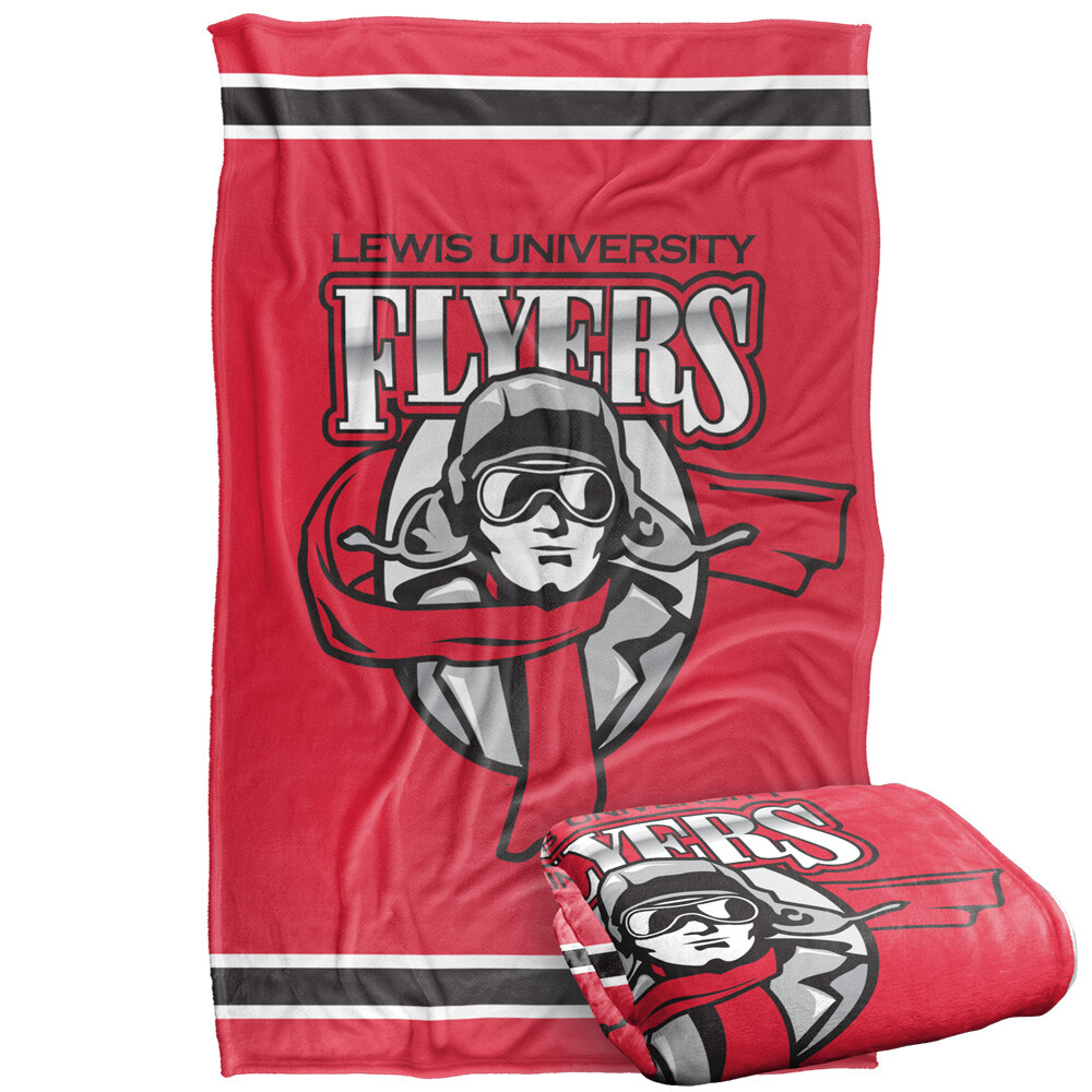 Lewis University Primary Logo Silky Touch Super Soft Throw Blanket