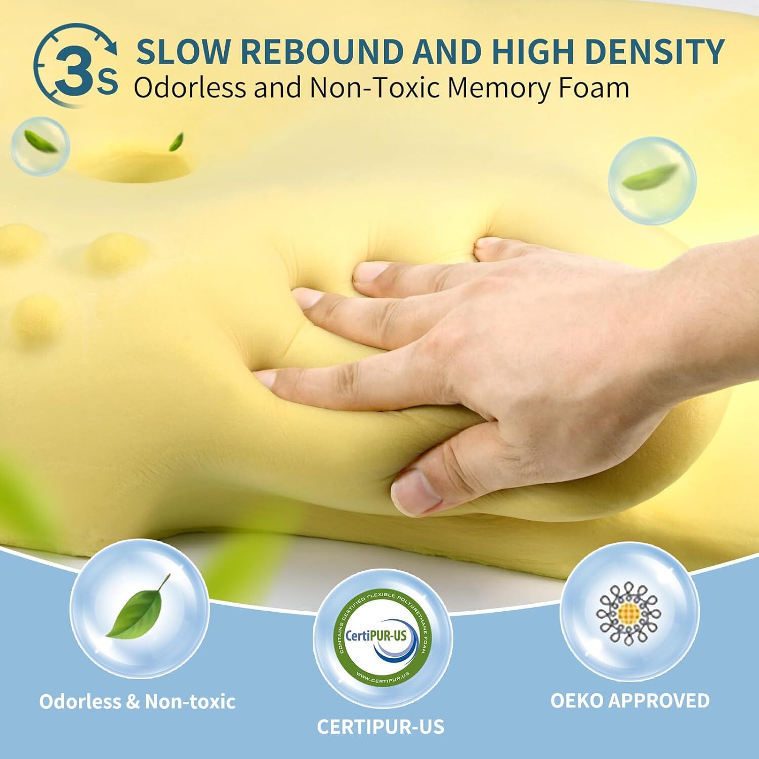 Pain Relieving Cervical Pillow - Ergonomic Memory Foam Pillow for Sleeping