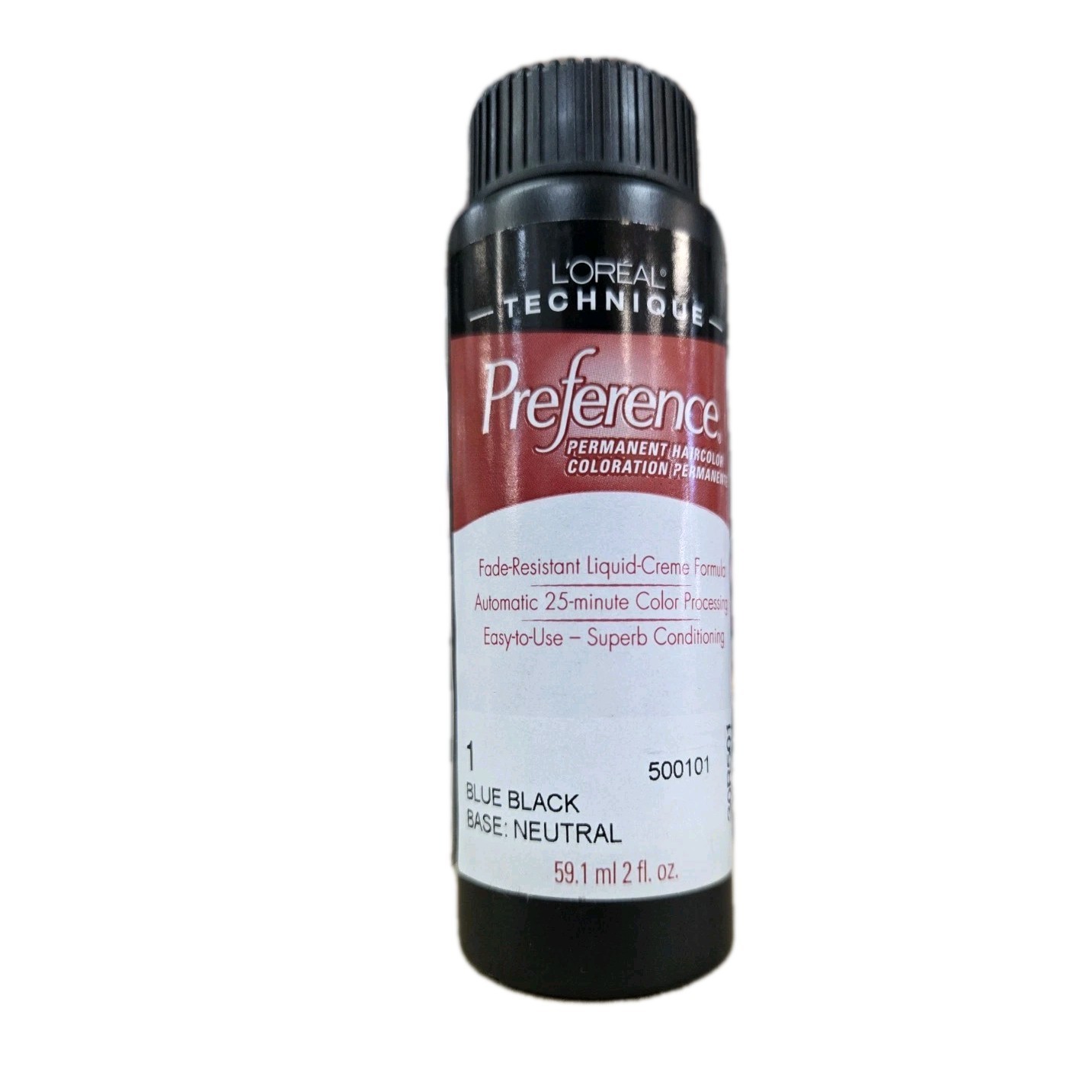Loreal Prefrence Liquid Premanent Hair Color #1 Blue Black 2 Fl. Oz.