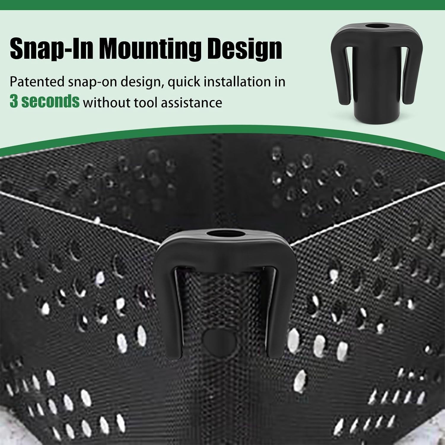 Geogrids Base Caps - ½ Inch Rebar Caps for Secure Grid Stabilization | Universal