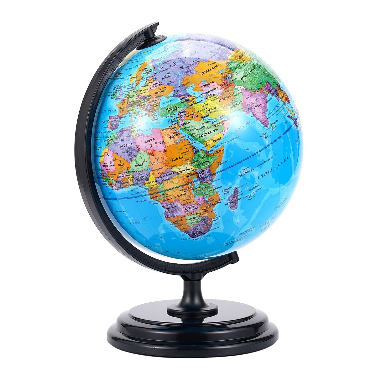 10inch World Globe Educational Desk Globe Rotating World Map Globe with Stand