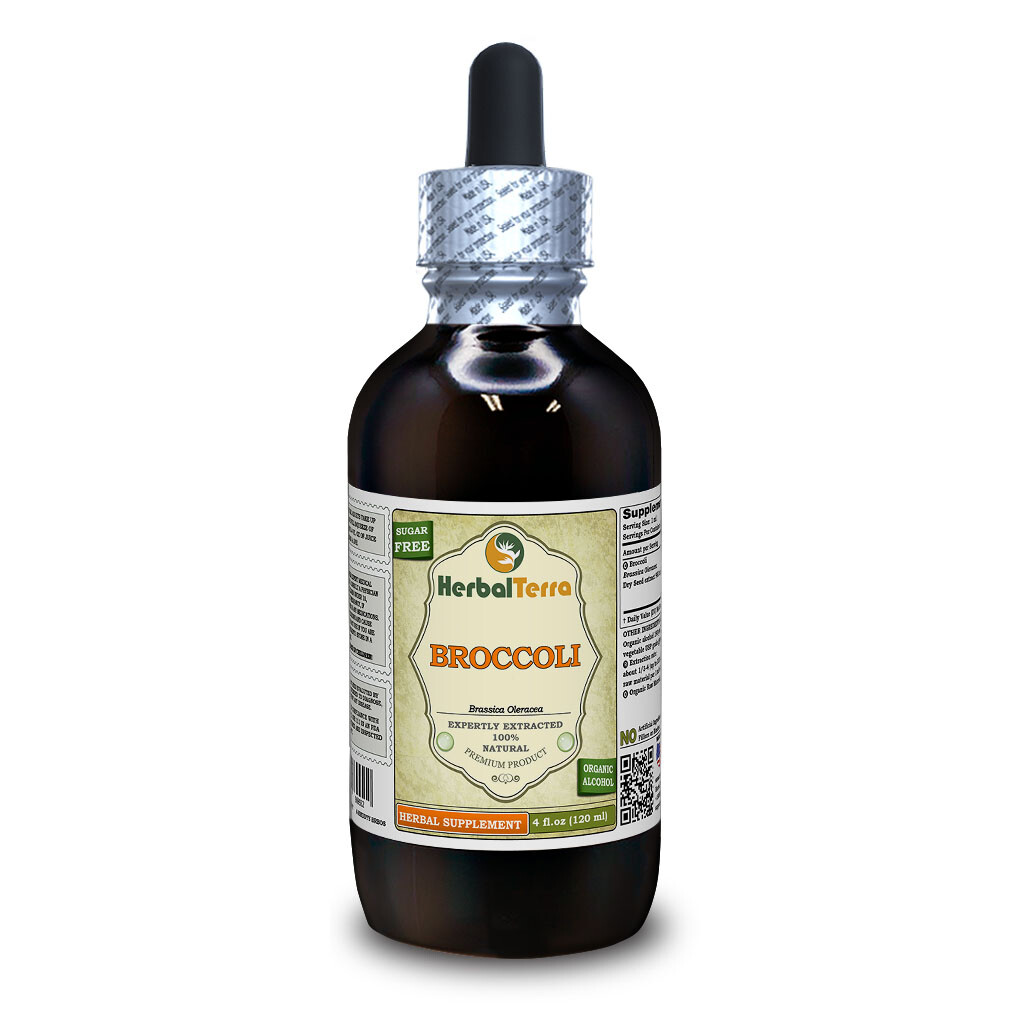 Broccoli (Brassica Oleracea) Tincture, Organic Dried Seed Liquid Extract