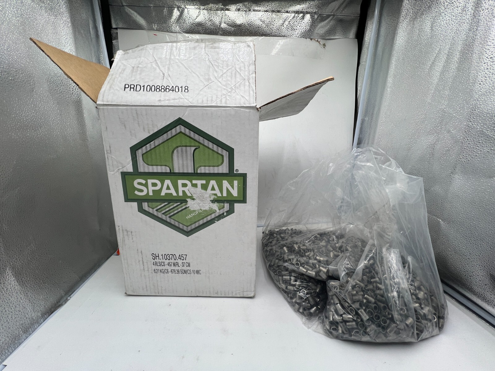 Box of 457 Spartan Handfilm SH.10370.457 Threaded Inserts Nuts .60 x .39"