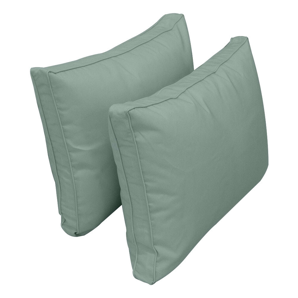 |SLIPCOVER ONLY| S1 Outdoor Bolster Backrest Pillow Covers Same Piped Full AD002