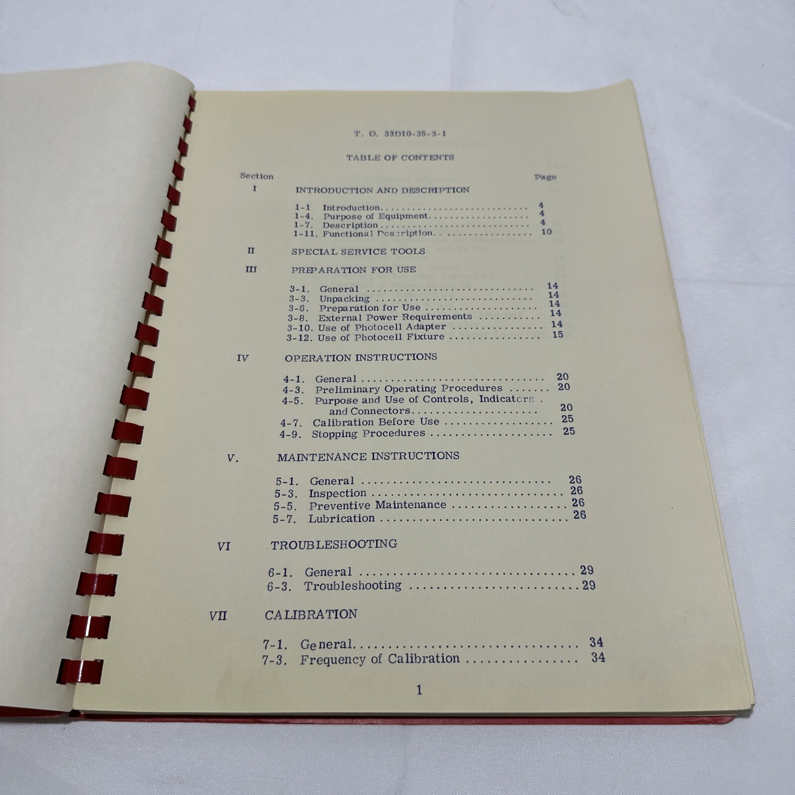Fairchild Model 1101T1 Calibrated Light Source Technical Manual