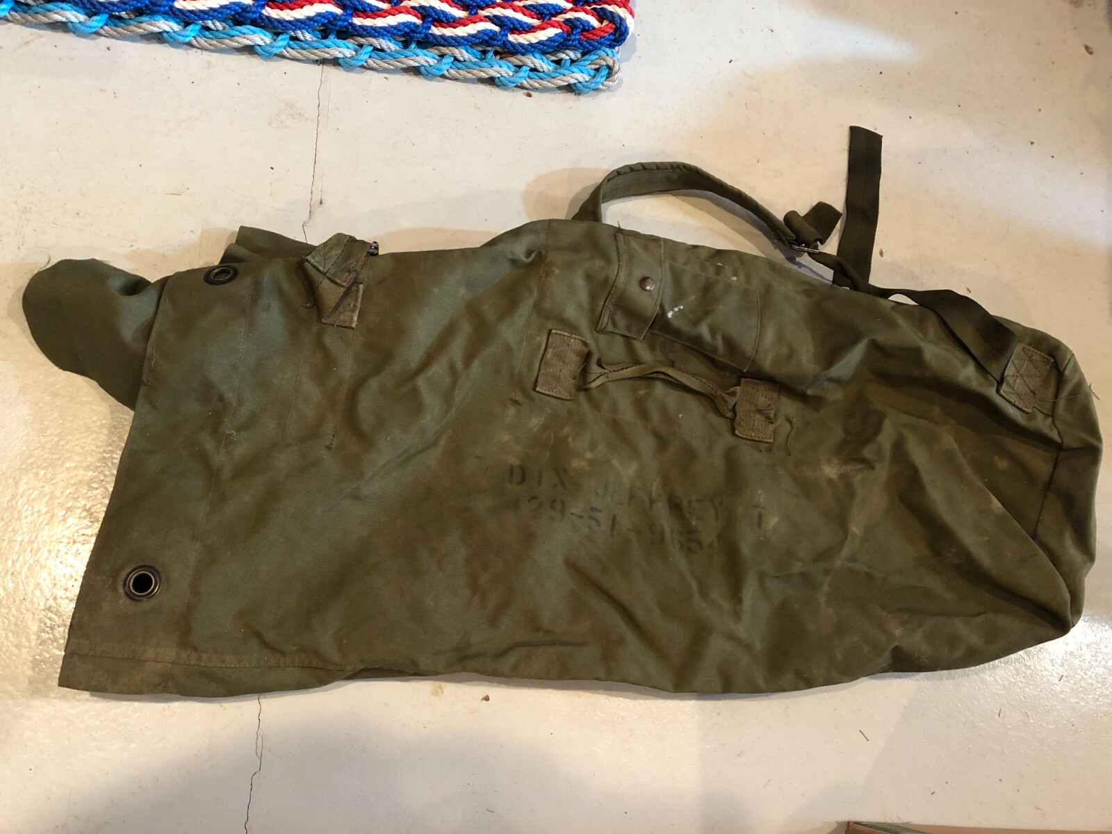 LARGE Green Military Duffle Bag - Approx 36" #PH1