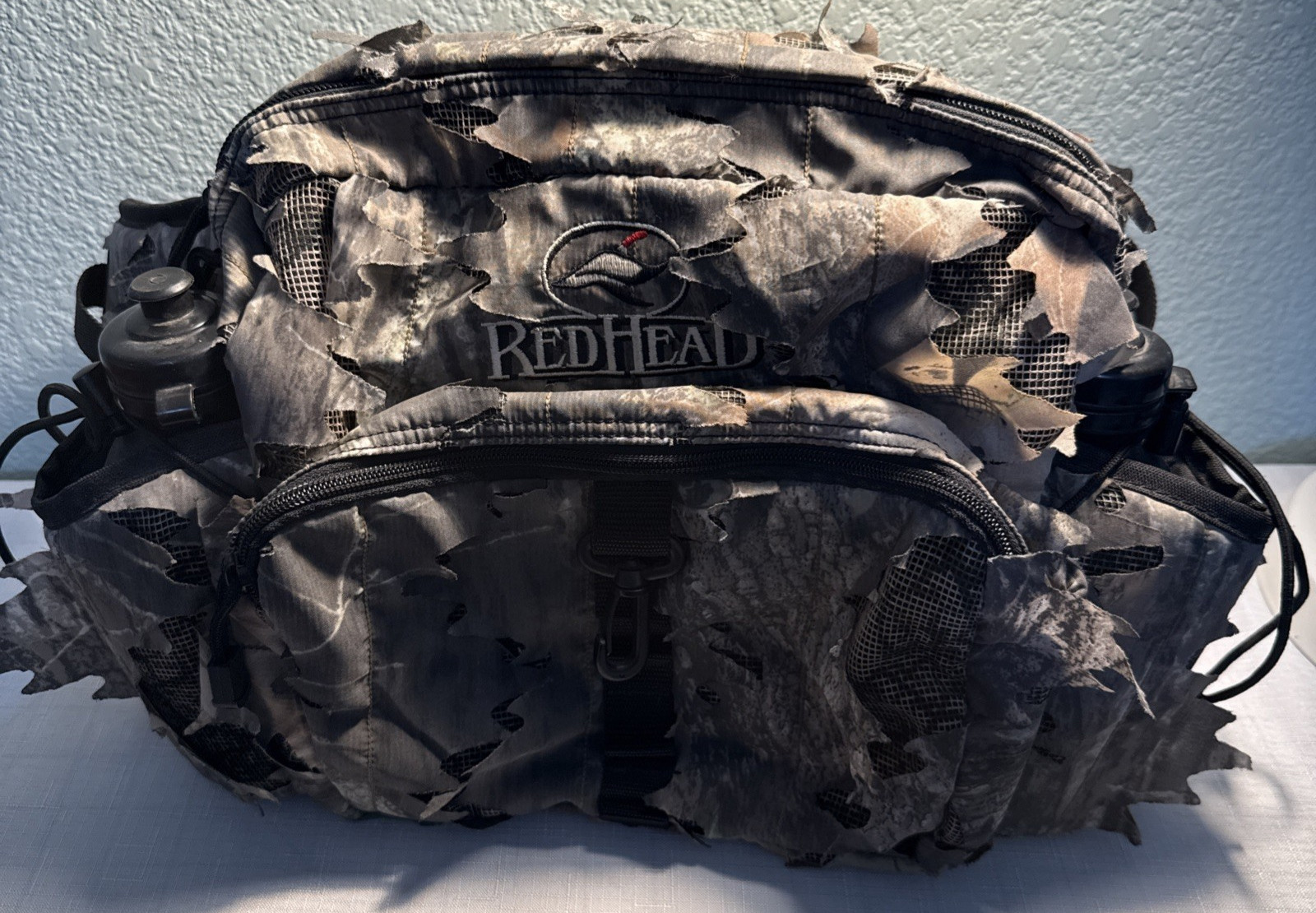Camo Fanny Pack Adjustable with 2 water bottles and pockets Redhead Hunting