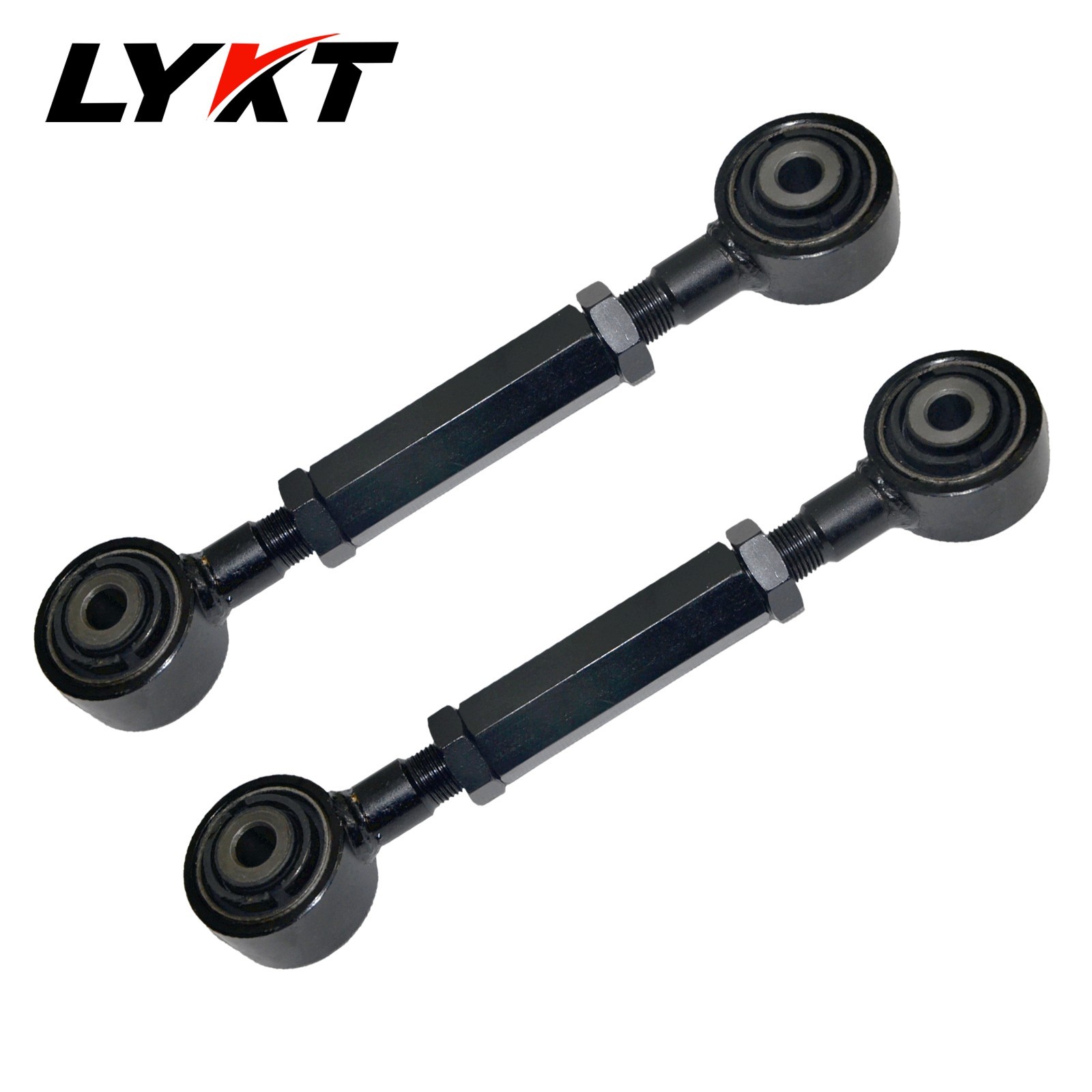 LYKT 2pcs Adjustable Control Arms Alignment Rear Toe Kit for Ford、Mazda、Volvo