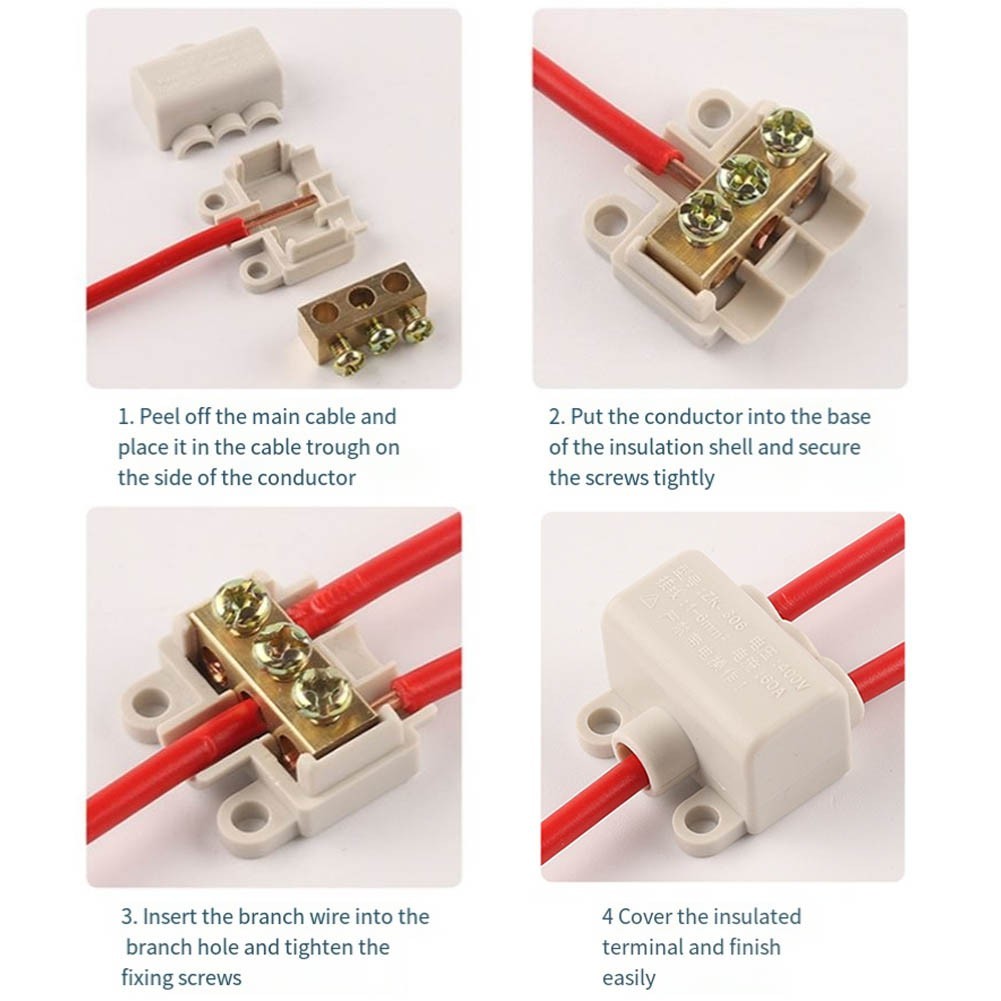 Five Pack Electrical Connectors Rated at 1000V and Suitable for Wiring