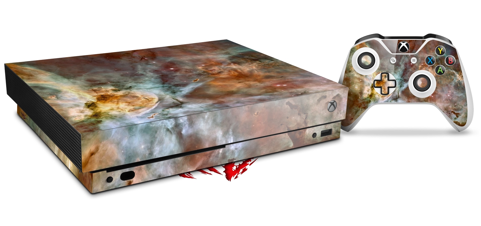 Skin for XBOX One X Console Controller Hubble Images - Carina Nebula Decal