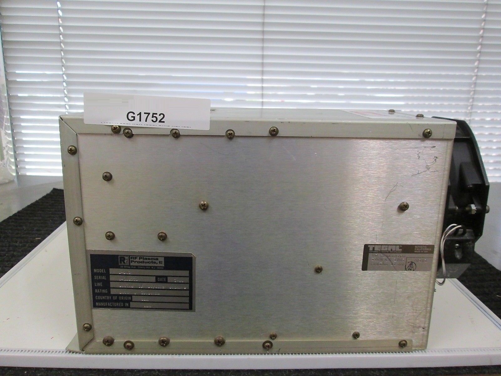 RFPP RF Plasma Products T-501 RF Generator Tegal CR1087-20101 Untested As-Is