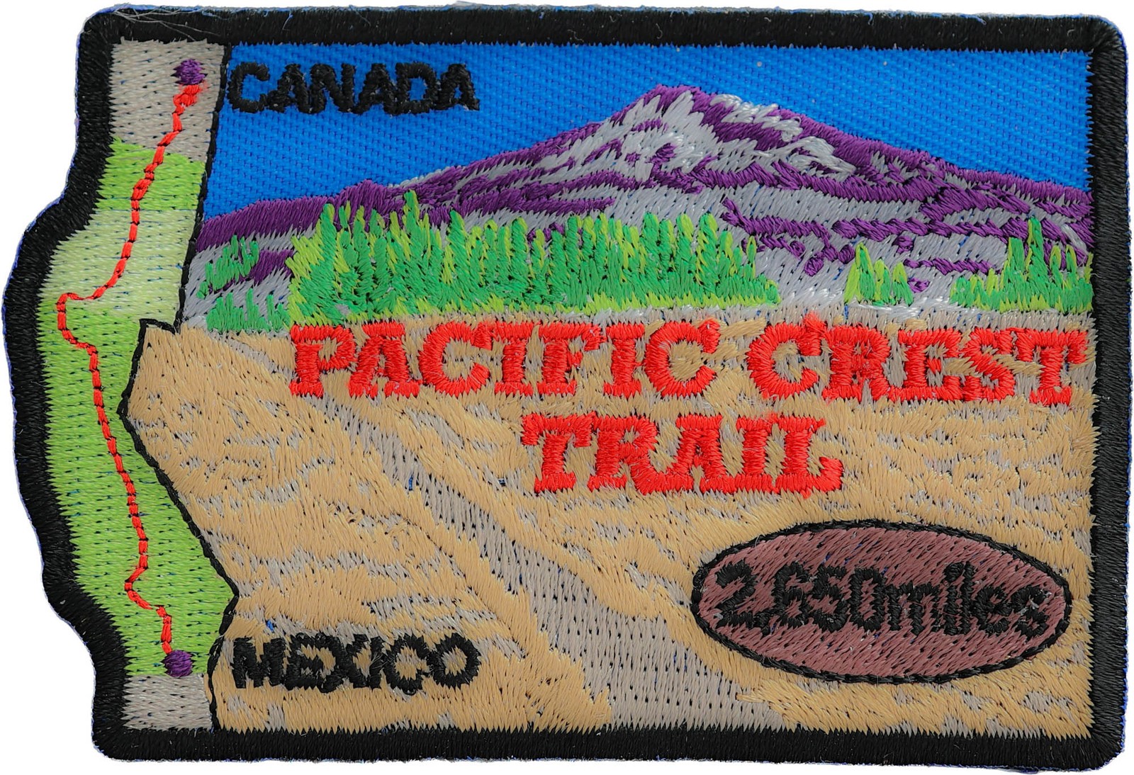 Pacific Crest Trail Patch- 3.5x3.5 inch - P7973