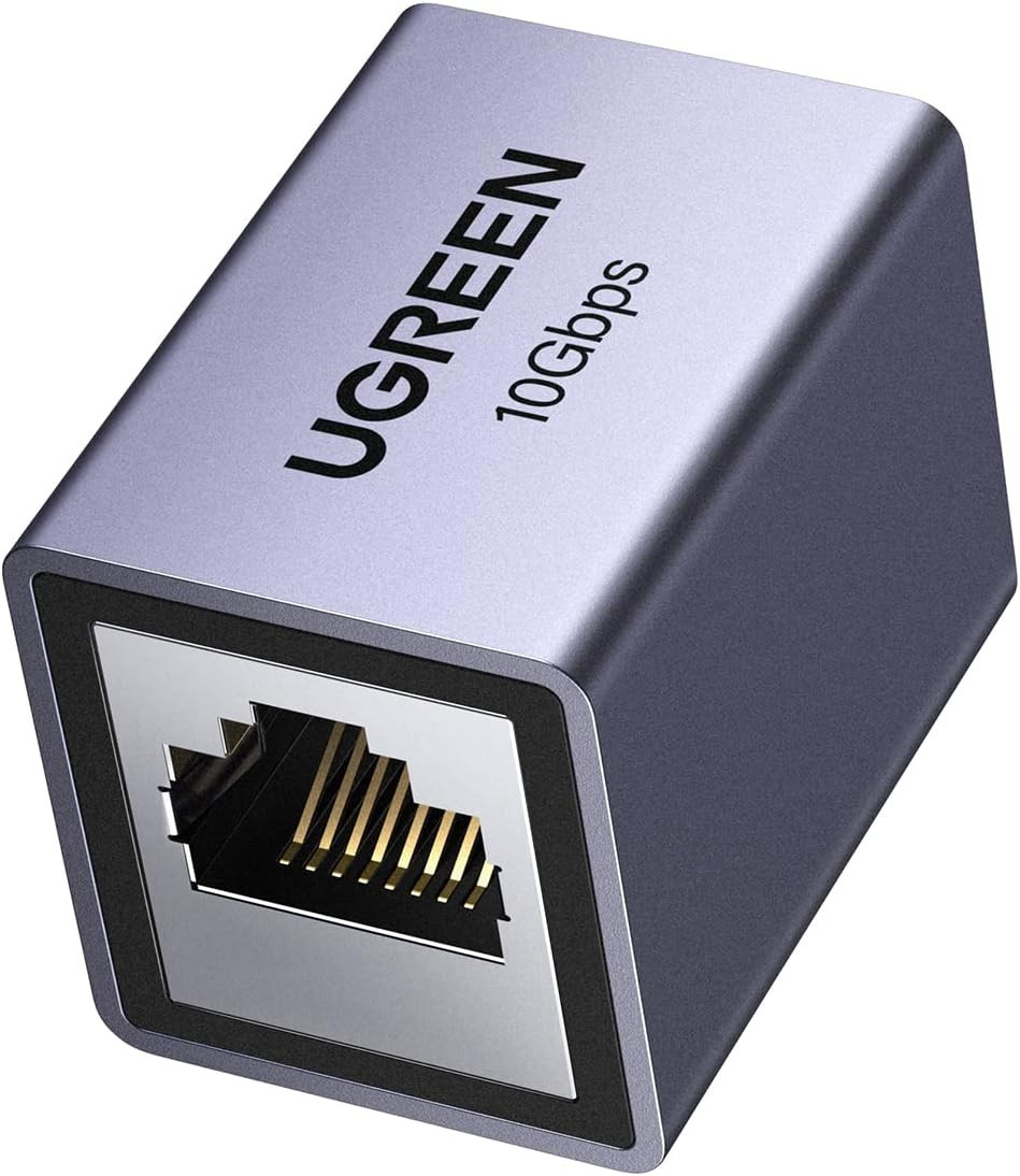 UGREEN Ethernet Extender 10Gbps, Ethernet Coupler for Cat8 Cat7 Cat6 Cat5 Cable