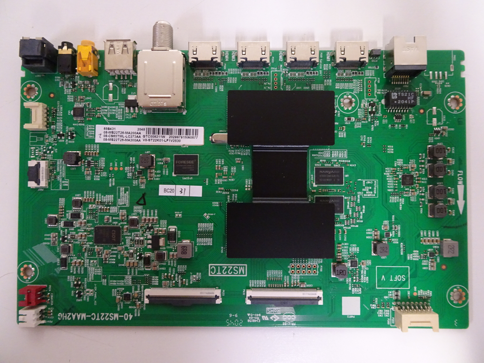 TCL 65S431 Main Board (40-MS22TC-MAA2HG) 08-MS22T26-MA200AA